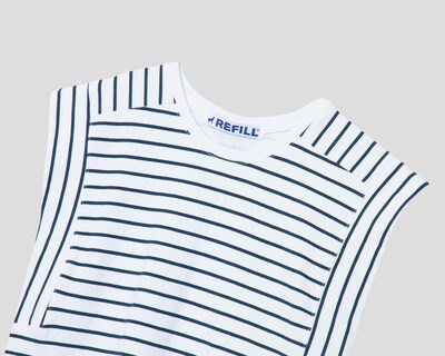 Foto 3 | Playera Refill sin Mangas a Rayas para Niña