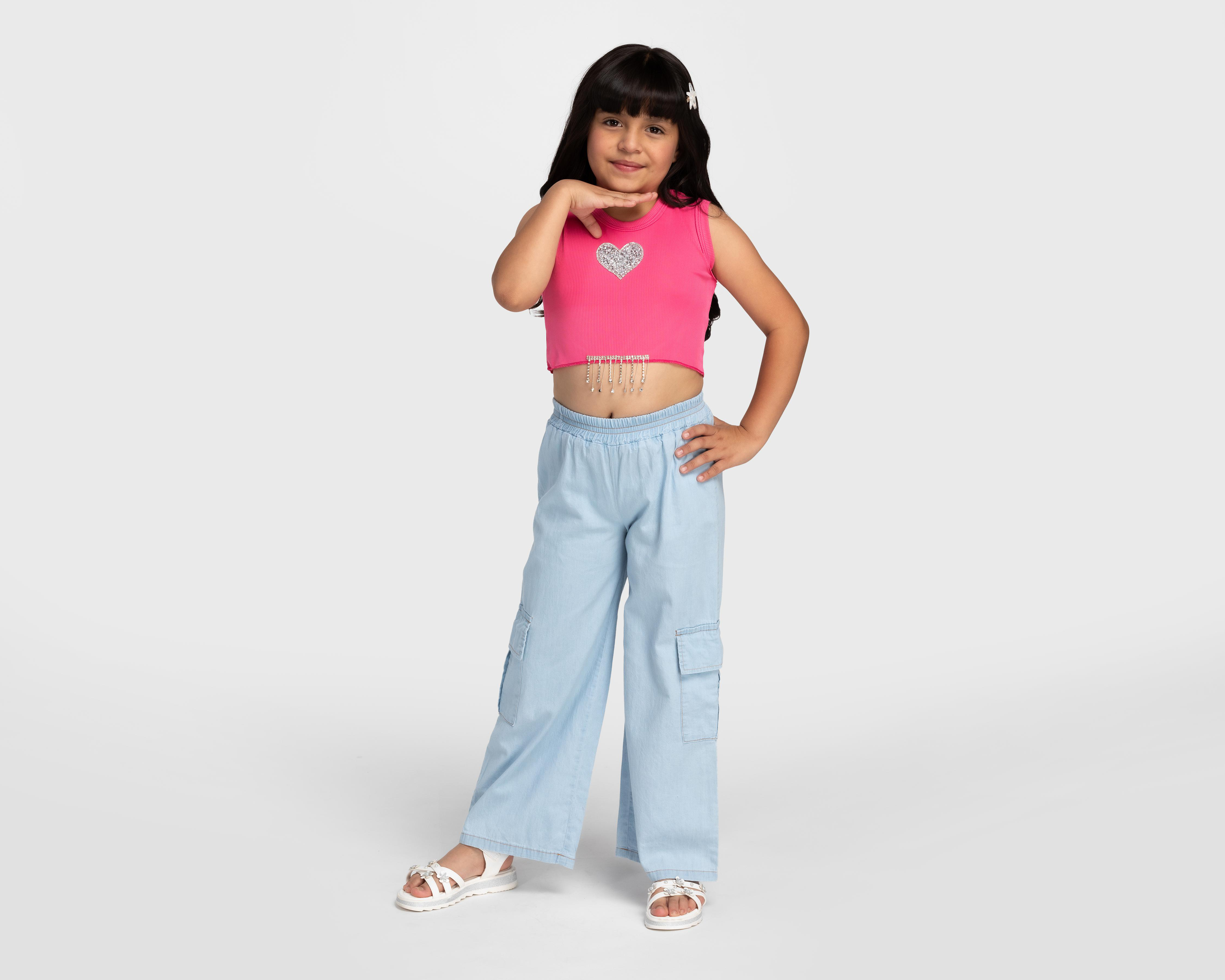 Foto 2 pulgar | Conjunto de Blusa y Pantalón Girls Attitude para Niña