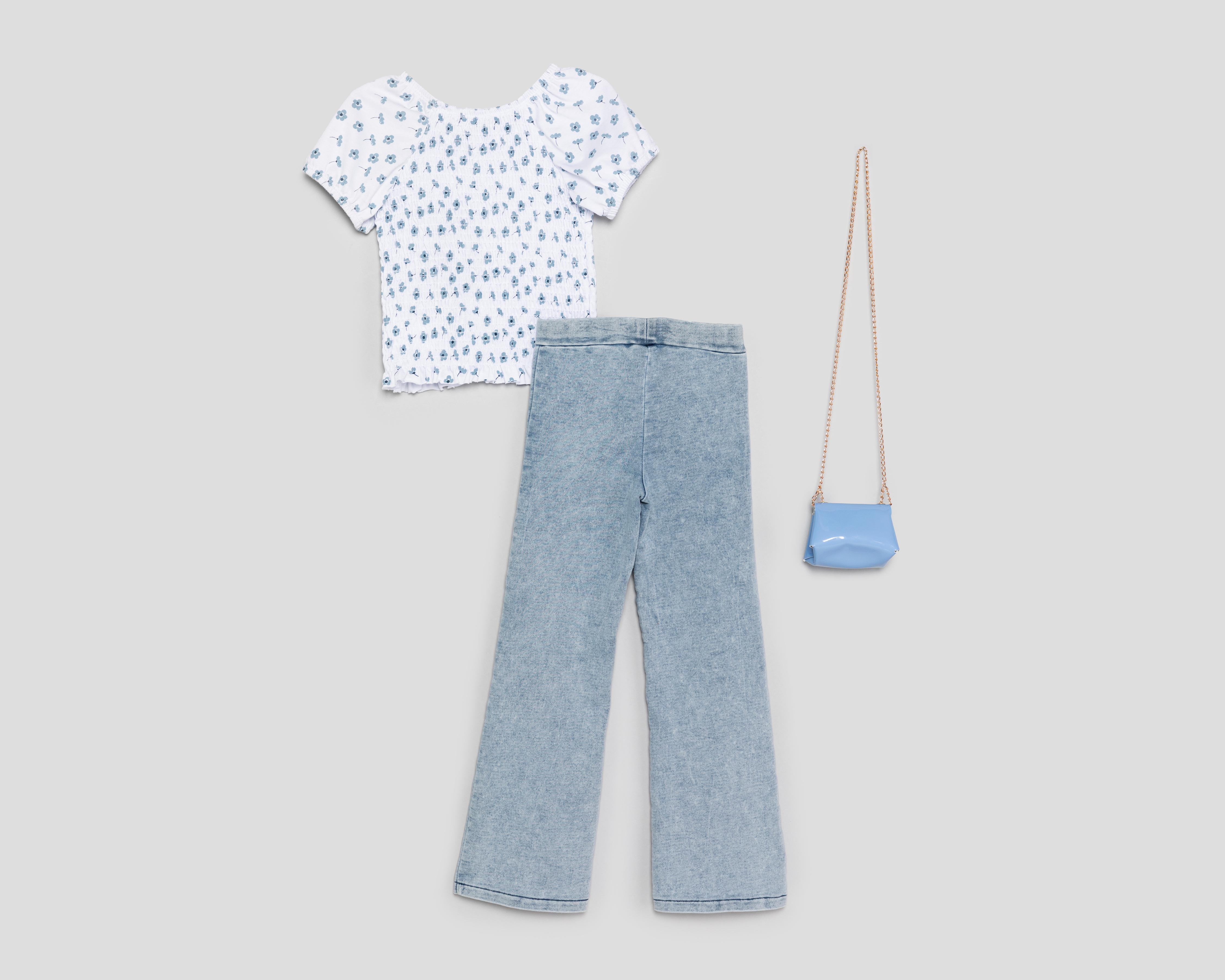 Foto 2 | Blusa y Pantalón con Bolsa Refill para Niña