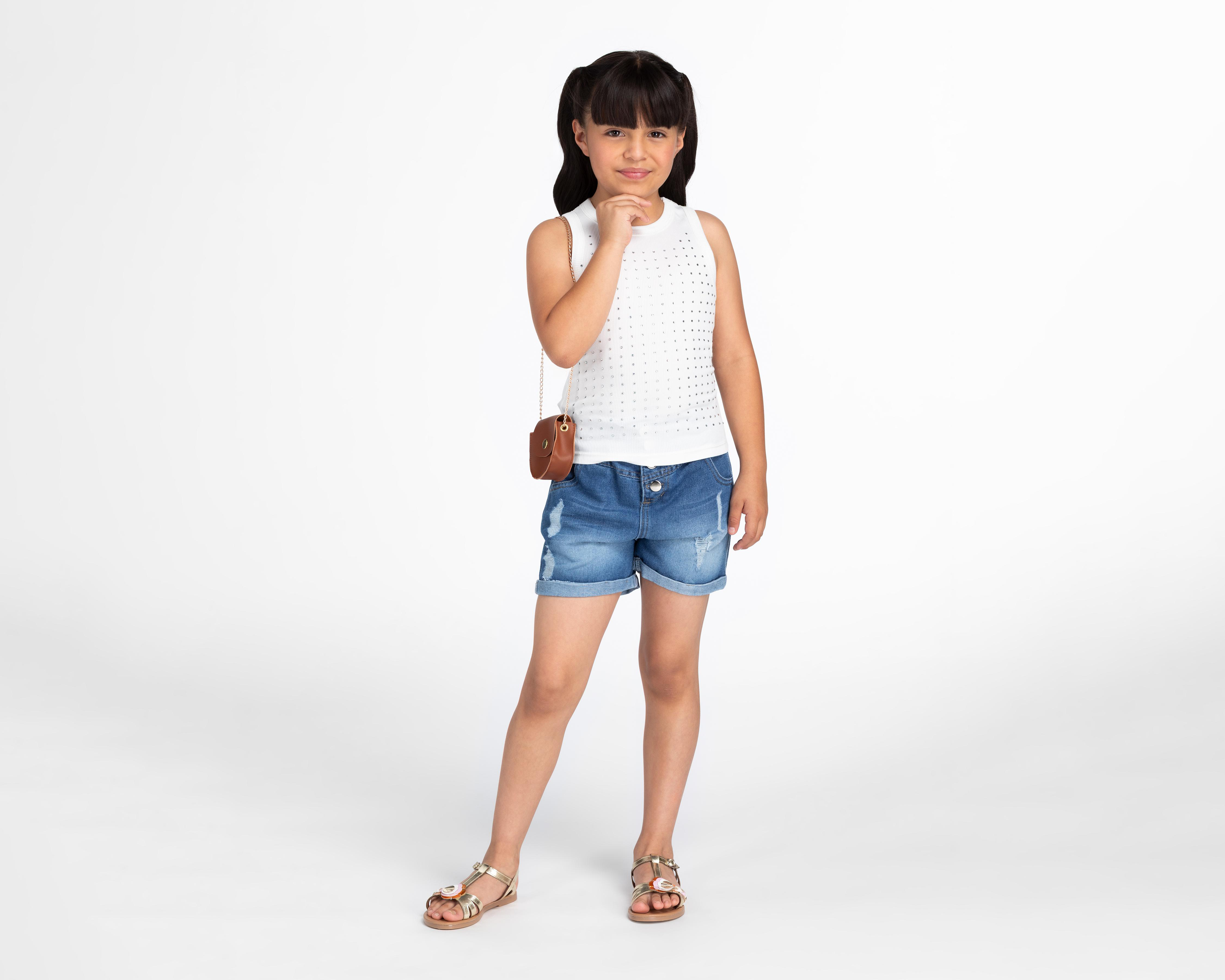 Foto 3 pulgar | Conjunto de Playera y Short Refill para Niña 3 Piezas