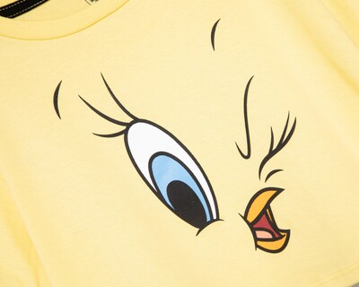 Foto 3 | Playera de Cuello Redondo Amarillo Looney Tunes para Niña