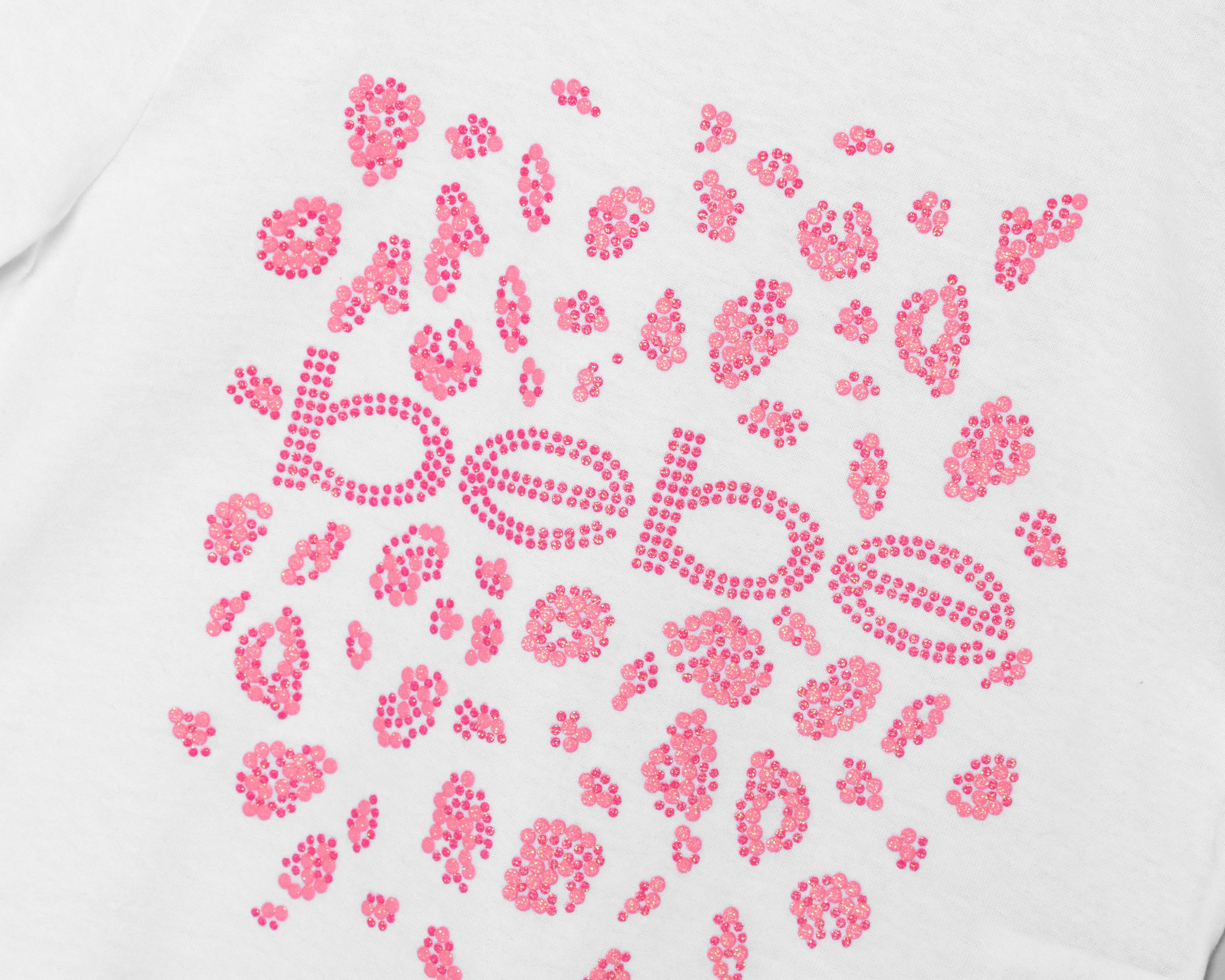 Foto 4 pulgar | Playera de Cuello Redondo Blanca Bebe para Niña