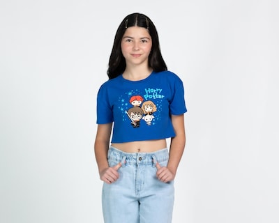 Foto 1 | Playera Harry Potter Manga Corta Estampada para Niña