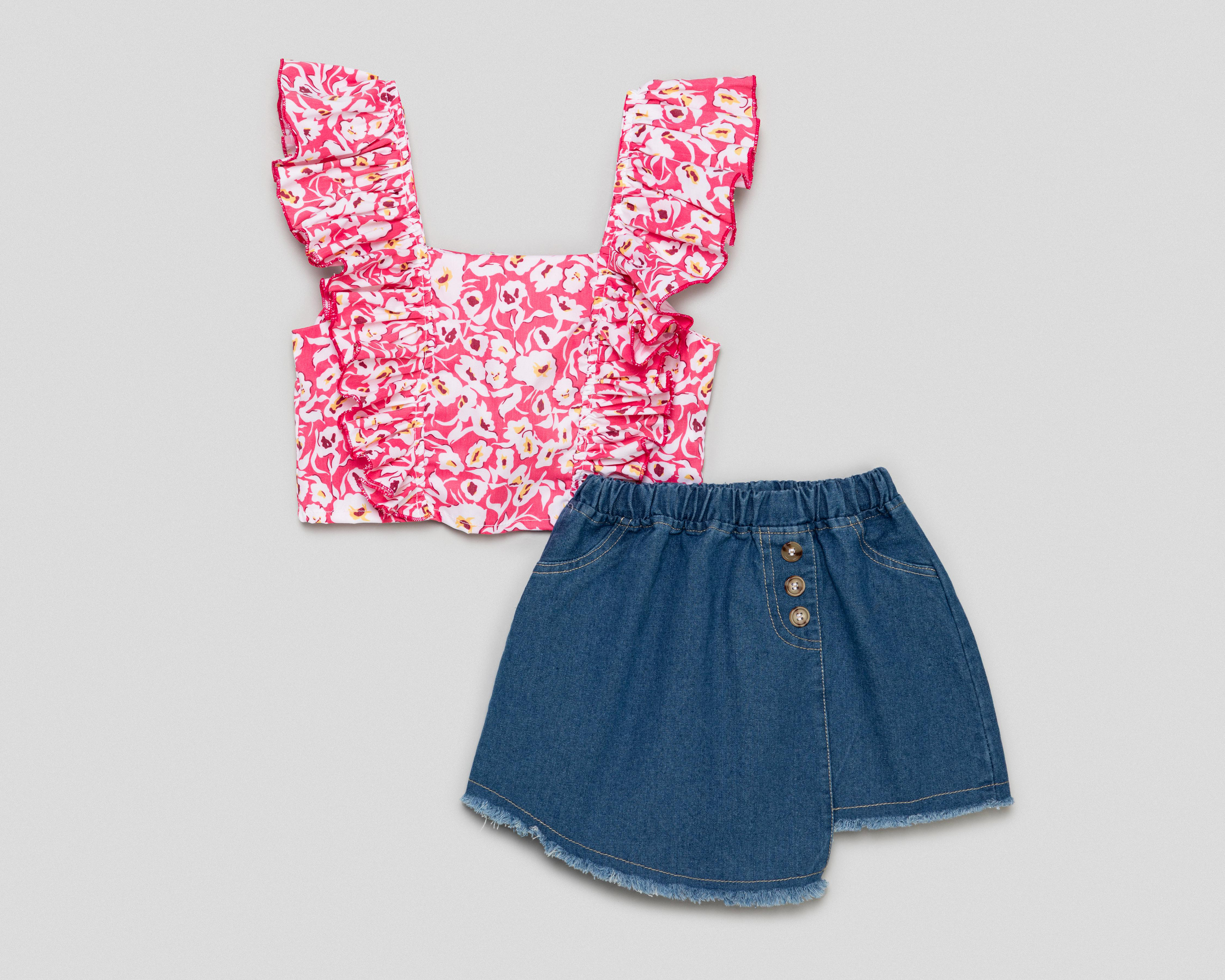Foto 2 pulgar | Conjunto de Falda y Blusa 18 Forever para Niña