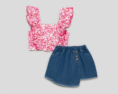 Foto 1 | Conjunto de Falda y Blusa 18 Forever para Niña