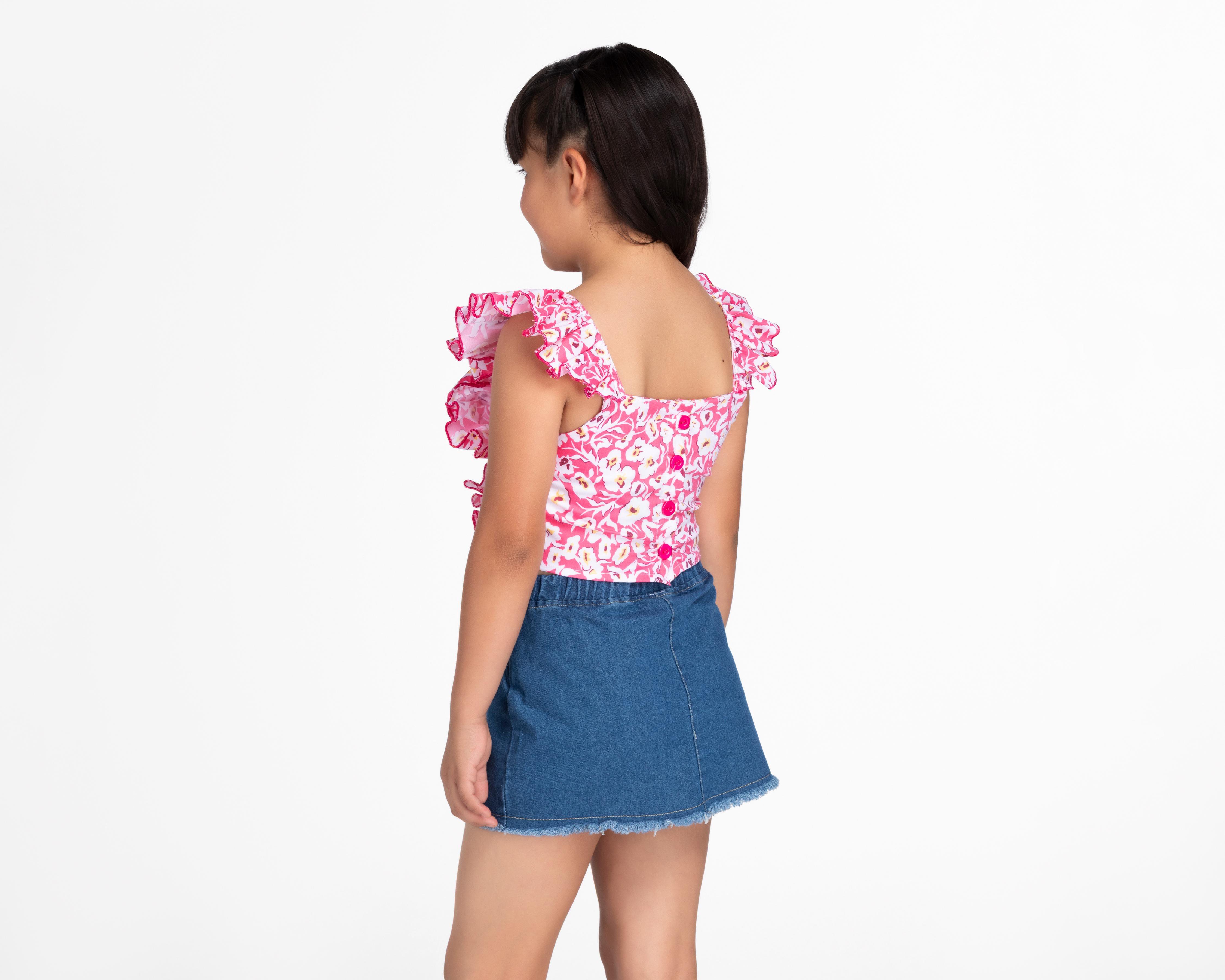 Foto 5 pulgar | Conjunto de Falda y Blusa 18 Forever para Niña