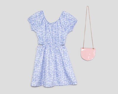 Foto 2 | Vestido Azul Girls Attitude para Niña con Bolsa de Hombro