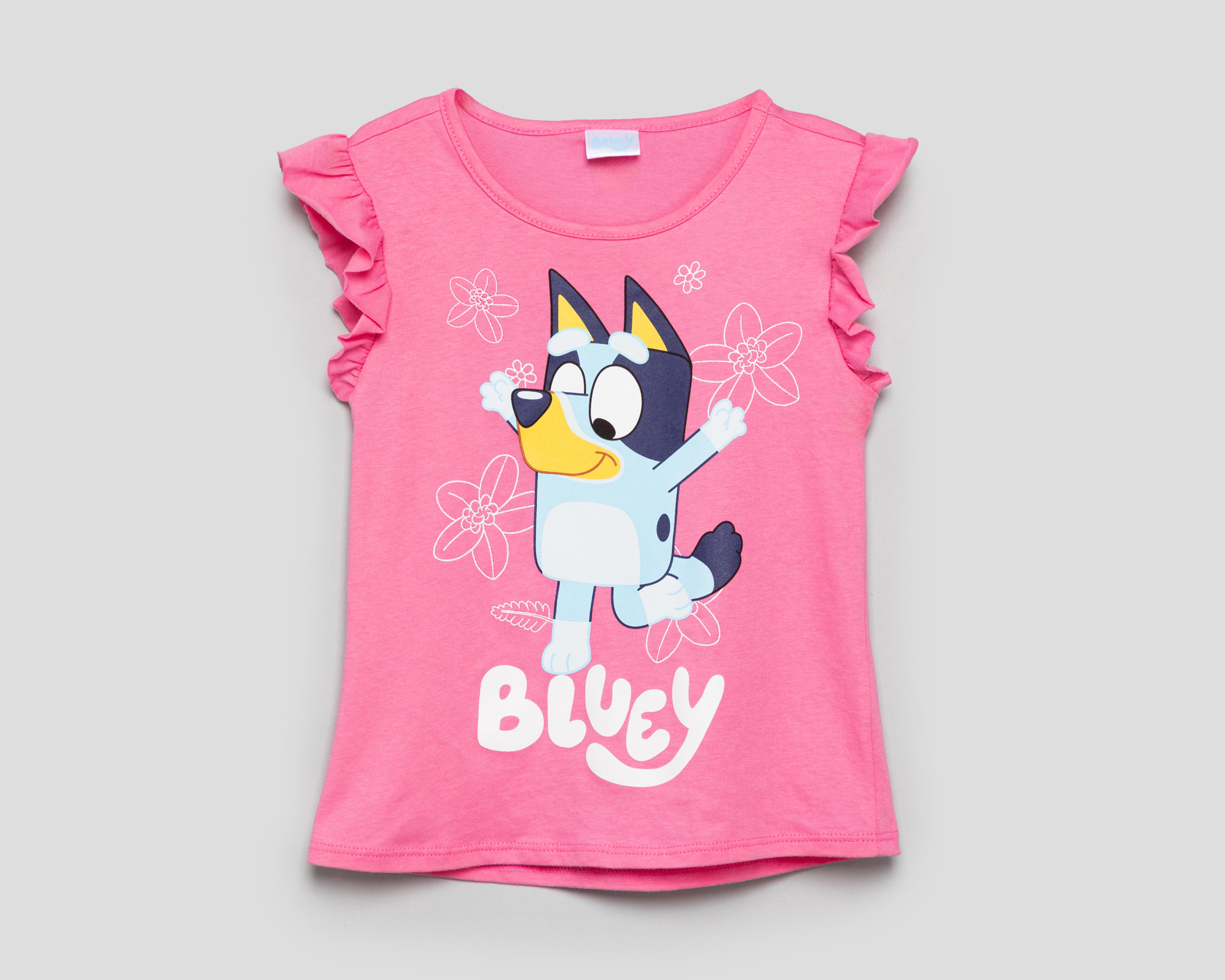Foto 2 pulgar | Playera Bluey sin Mangas para Niña