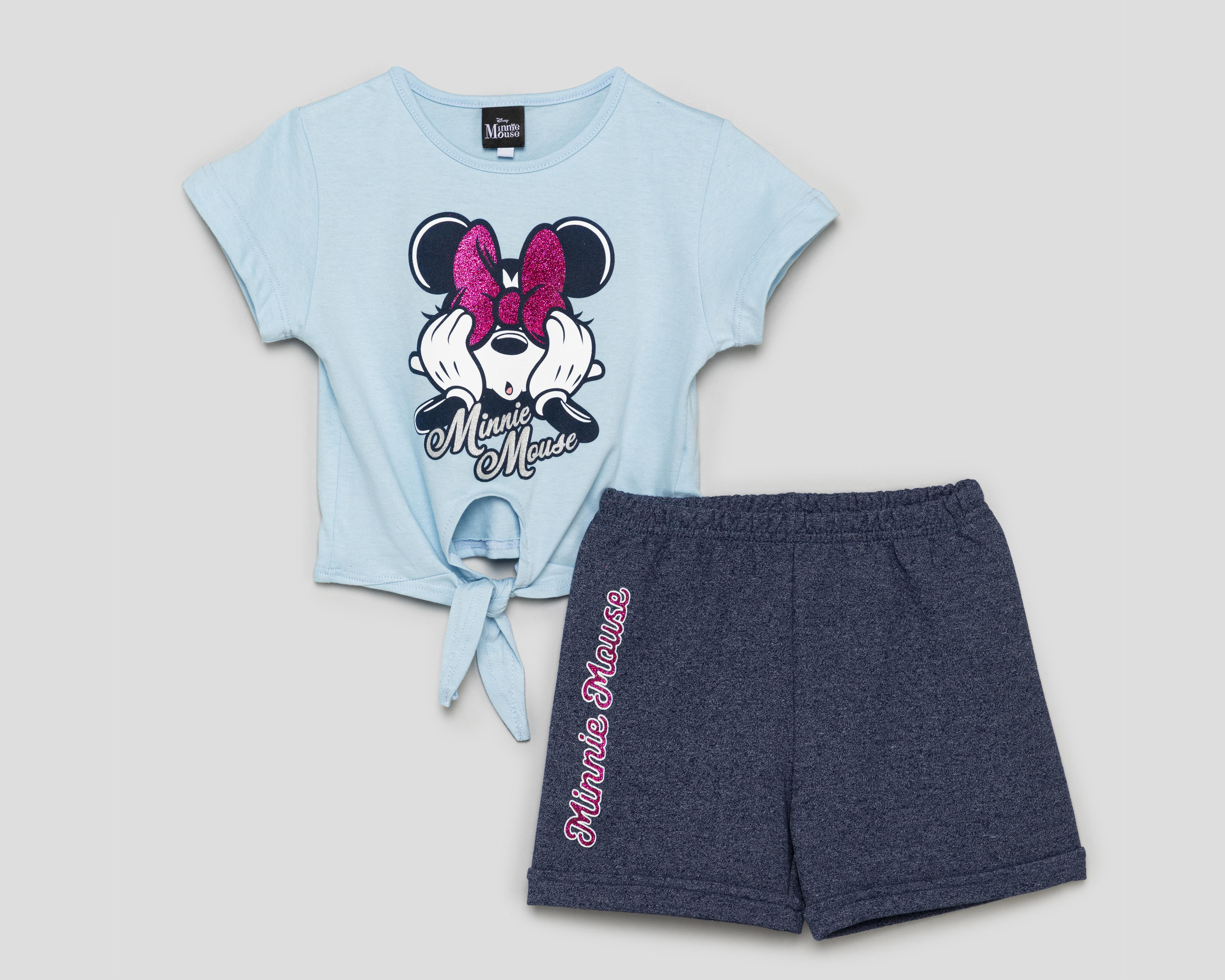 Foto 2 pulgar | Blusa y Short Disney para Niña