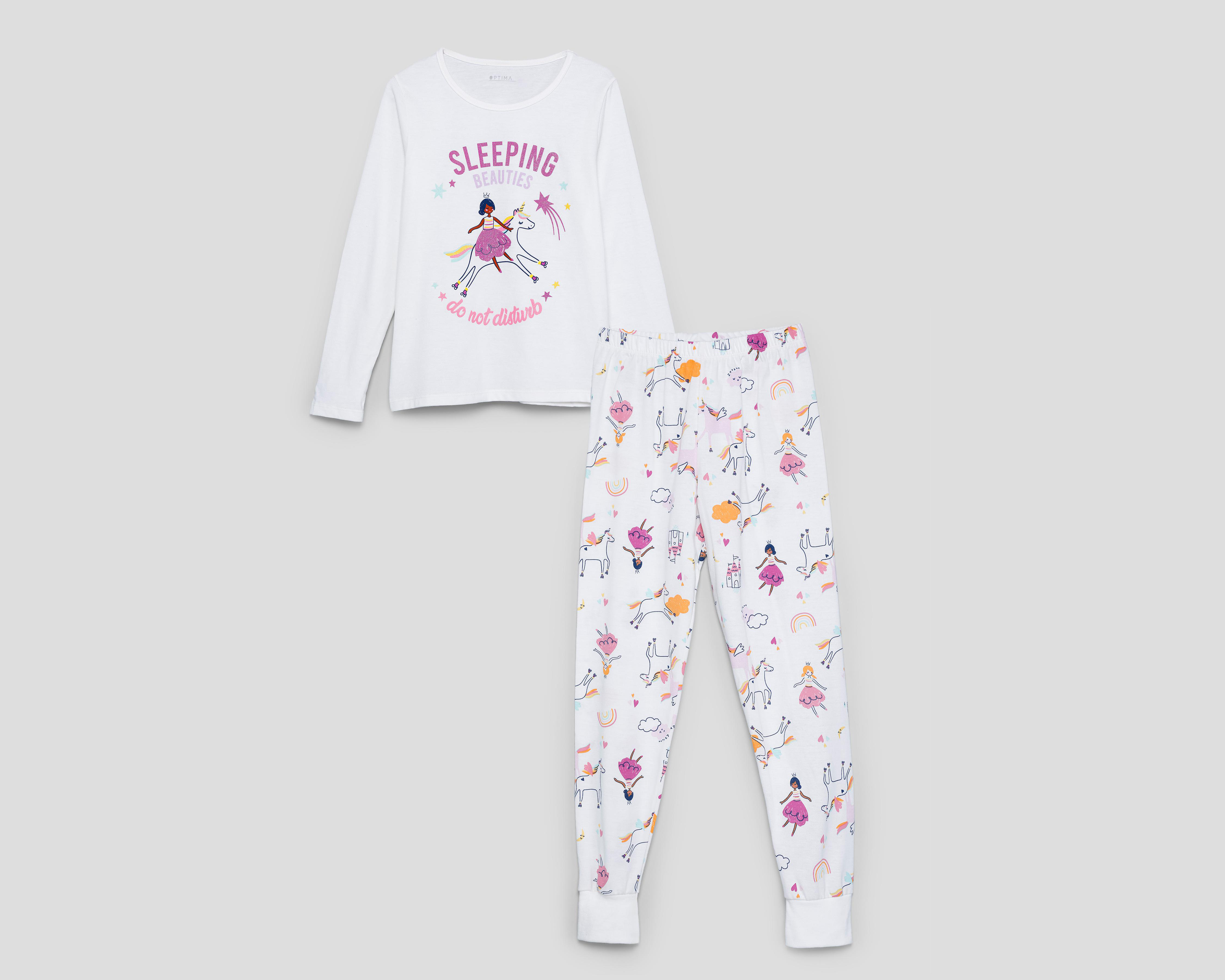 Pijama para Niña de Unicornios Optima