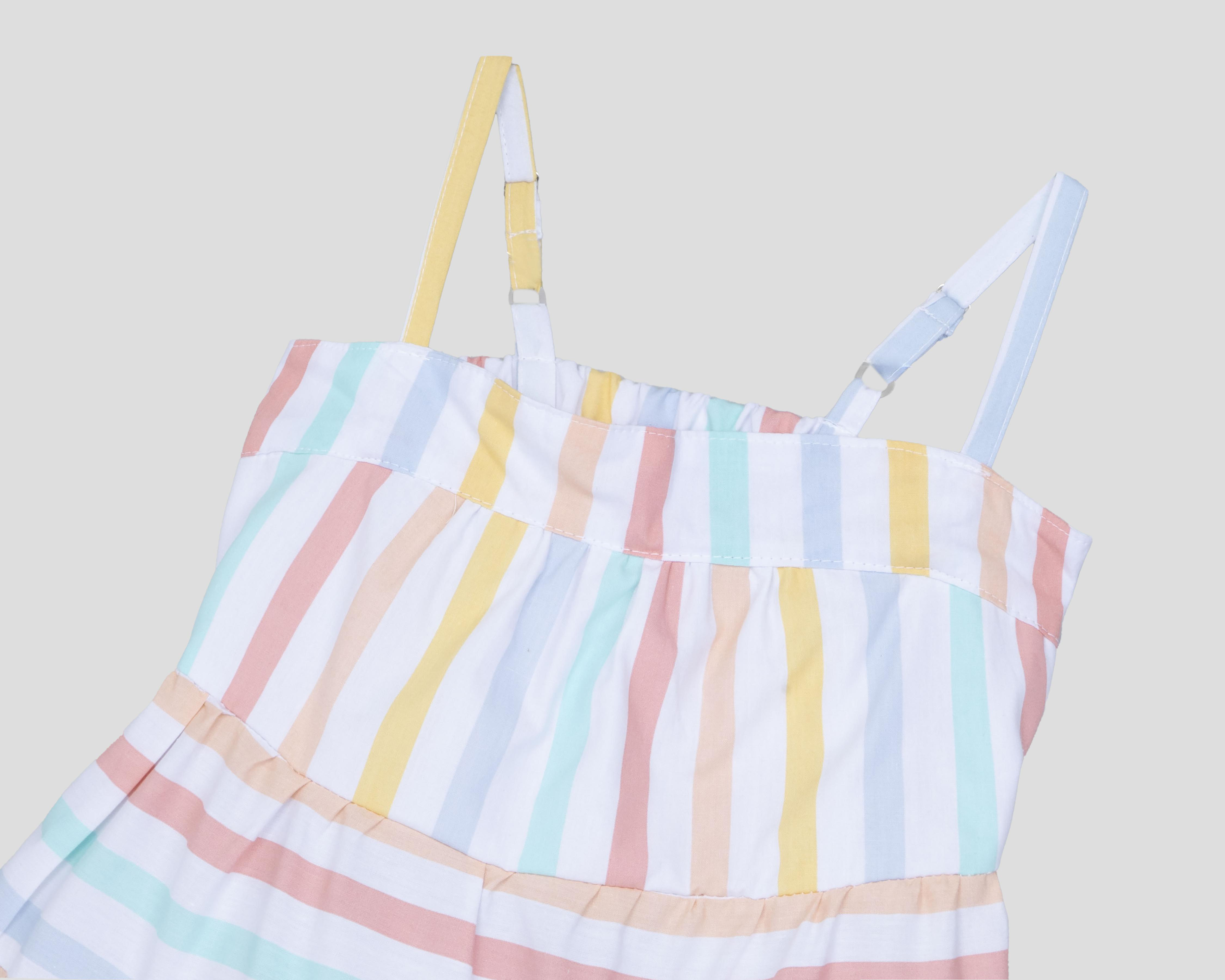 Foto 4 pulgar | Vestido Multicolor Girls Attitude para Niña con Bolsa
