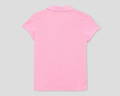 Foto 2 | Playera Girls Attitude Manga Corta Rosa para Niña