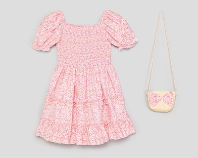 Foto 1 | Vestido Rosa Girls Attitude para Niña con Bolsa