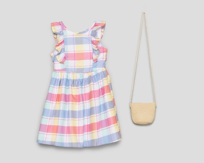 Foto 2 | Vestido Multicolor Girls Attitude para Niña con Bolsa