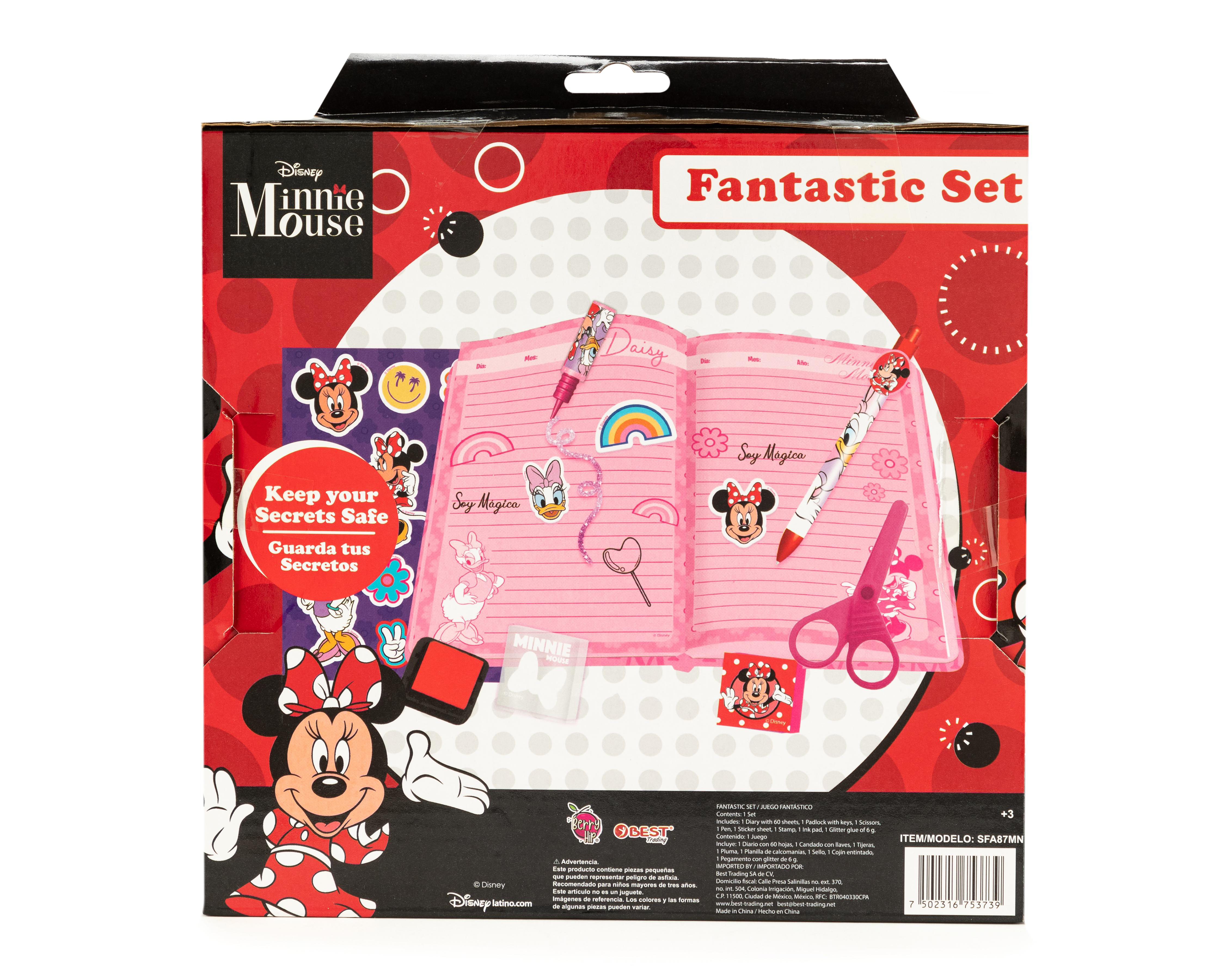 Foto 3 pulgar | Diario para Niña Disney Minnie Mouse con Accesorios