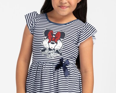Foto 4 | Vestido Azul con Blanco Disney Minnie Mouse para Niña