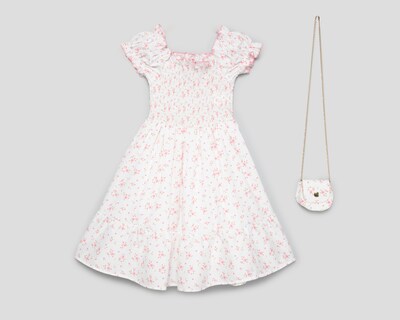 Foto 1 | Vestido Blanco Girls Attitude para Niña con Bolsa