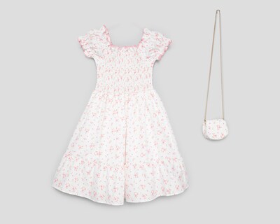 Foto 2 | Vestido Blanco Girls Attitude para Niña con Bolsa