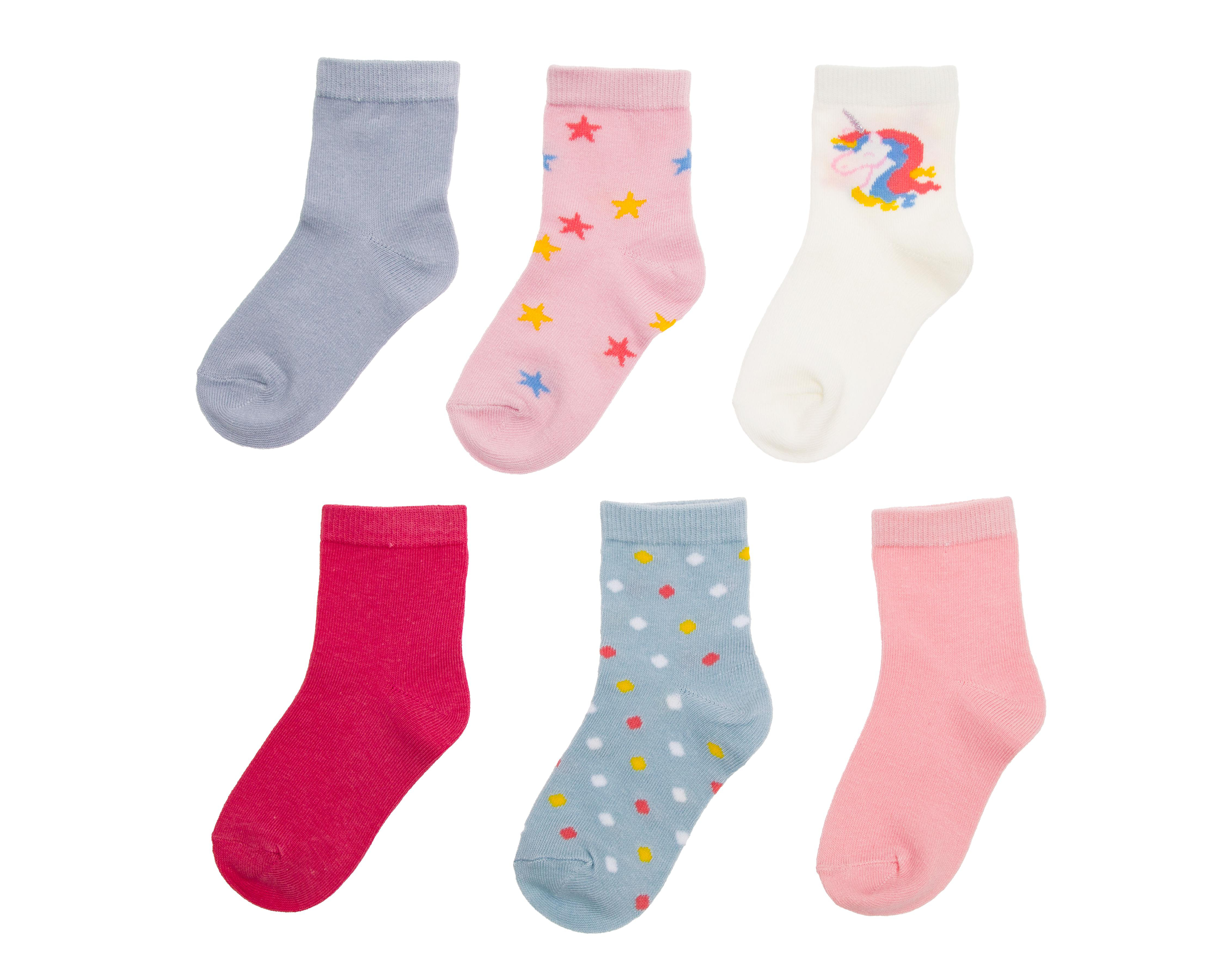 Calcetas Largas Girls Attitude para Niña 6 Pares $129