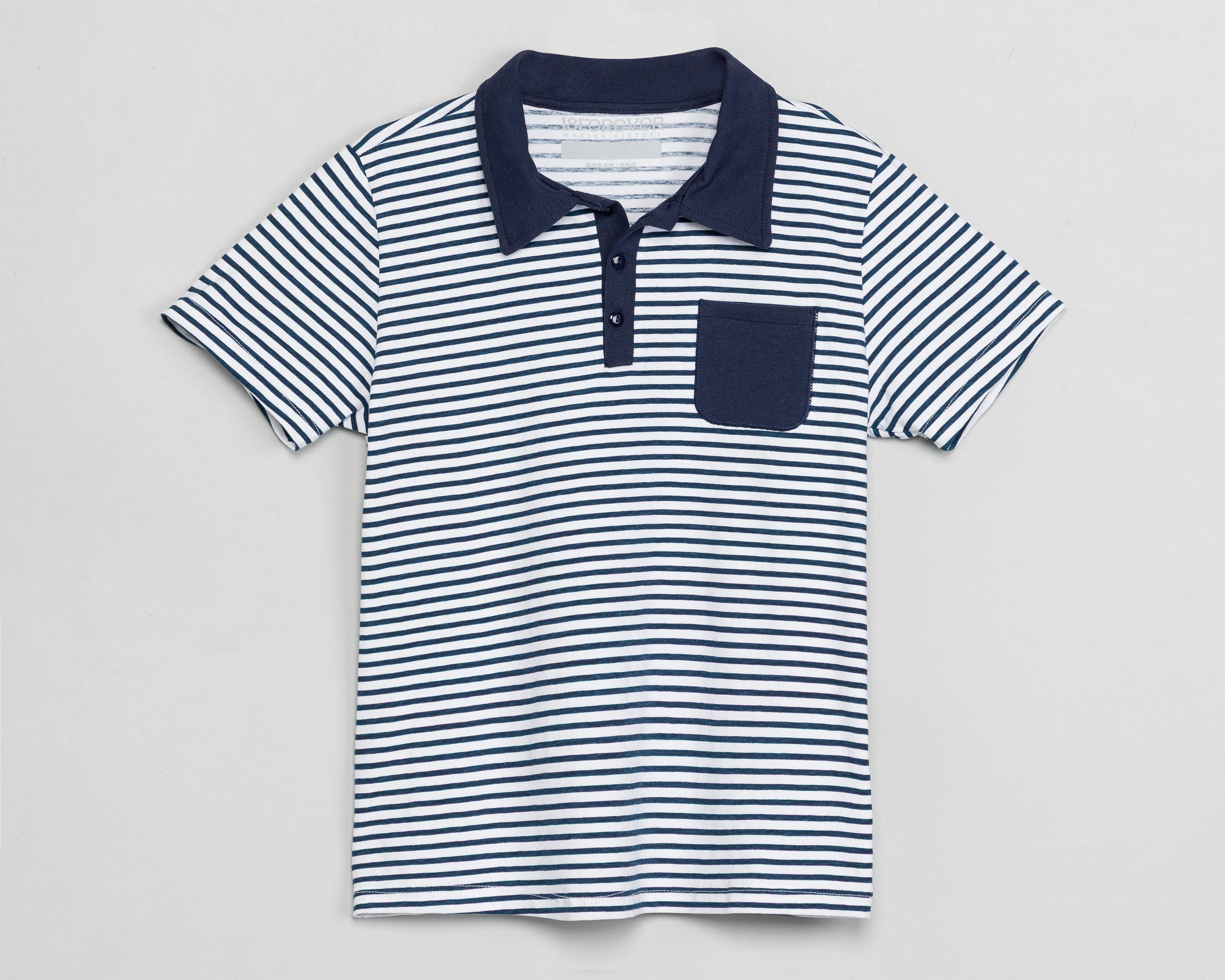 Foto 1 | Playera Polo 18 Forever Azul Juvenil