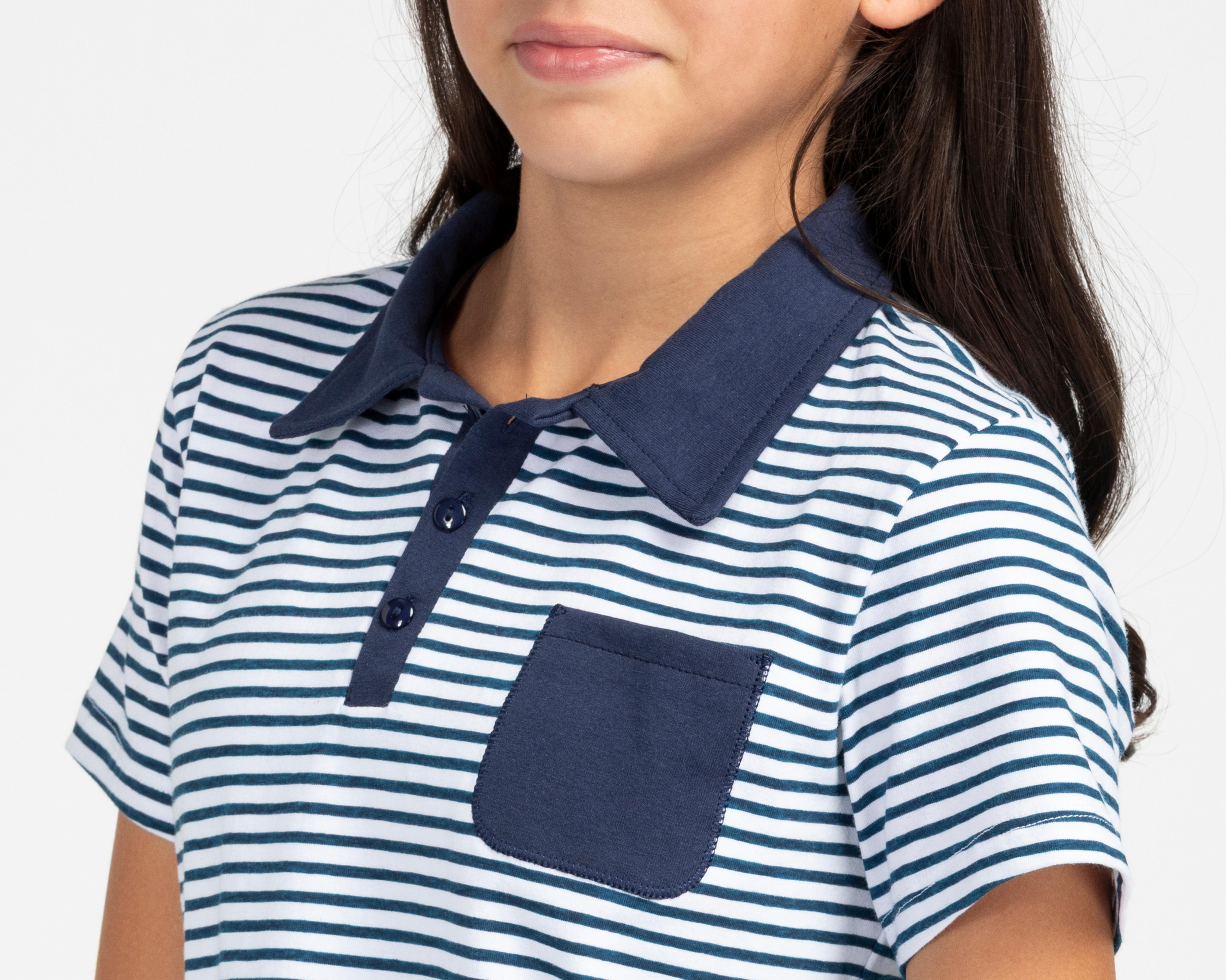 Foto 4 | Playera Polo 18 Forever Azul Juvenil