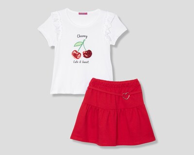 Foto 1 | Playera y Falda Girls Attitude para Niña