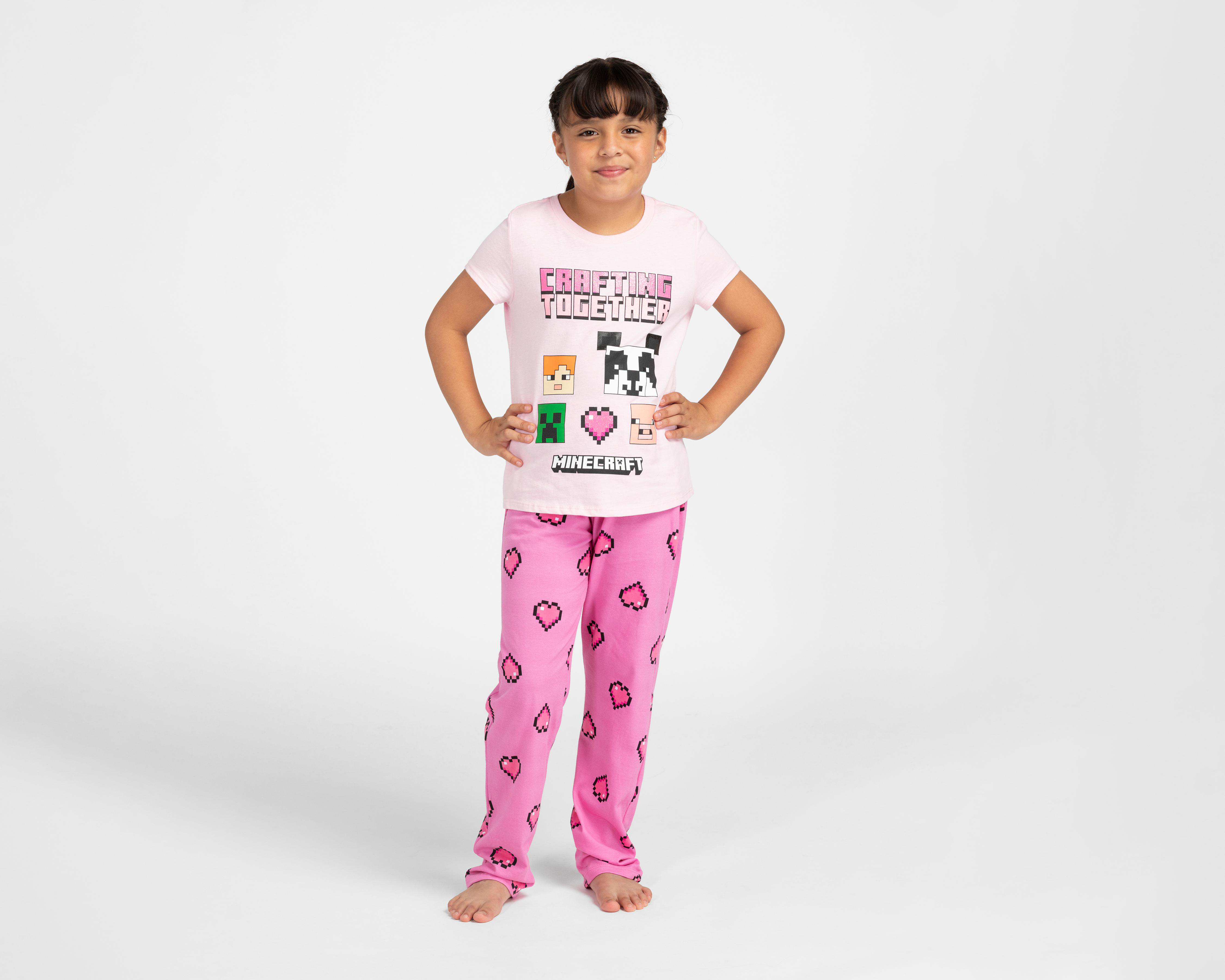 Foto 2 pulgar | Pijama para Niña Minecraft