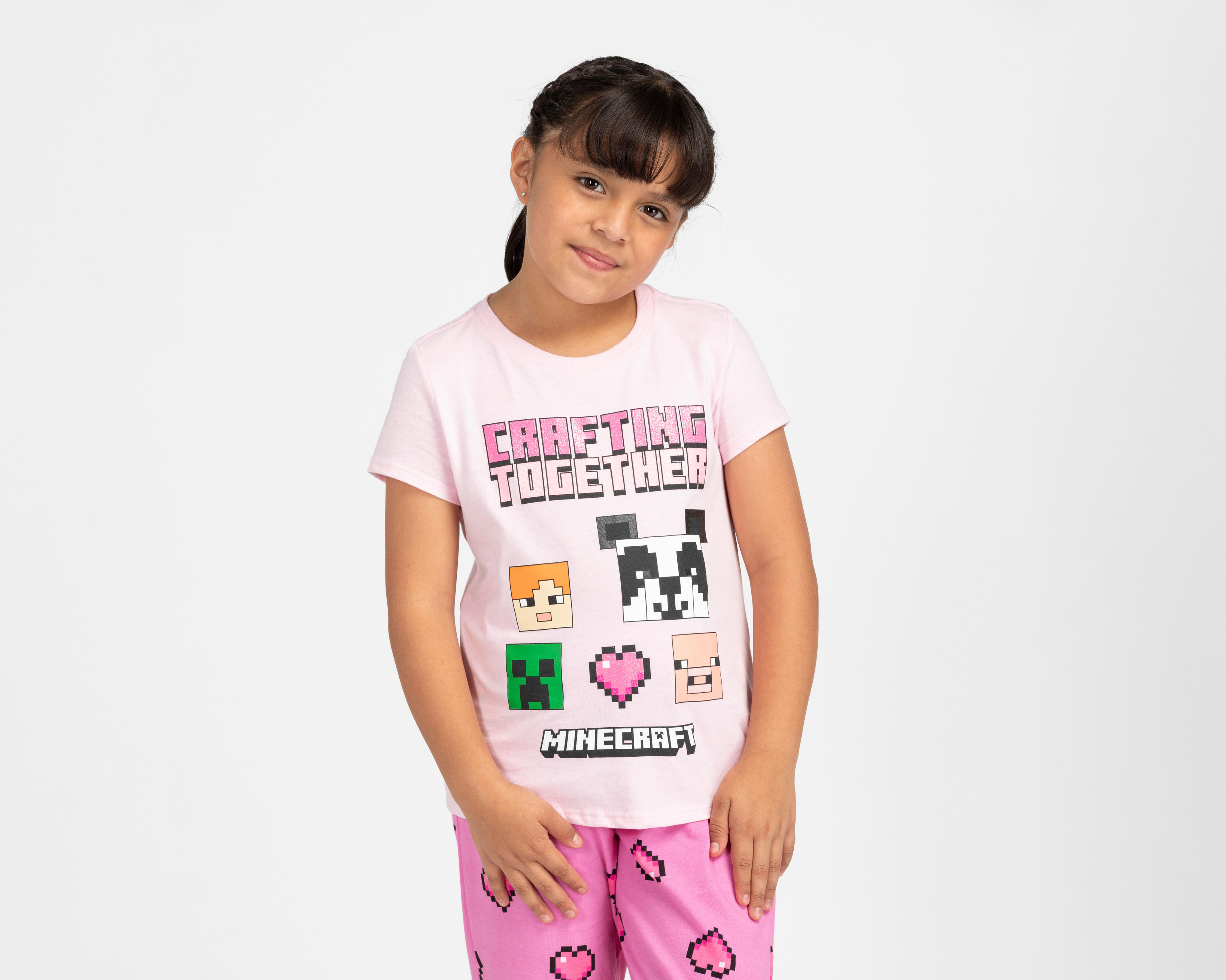 Foto 4 pulgar | Pijama para Niña Minecraft