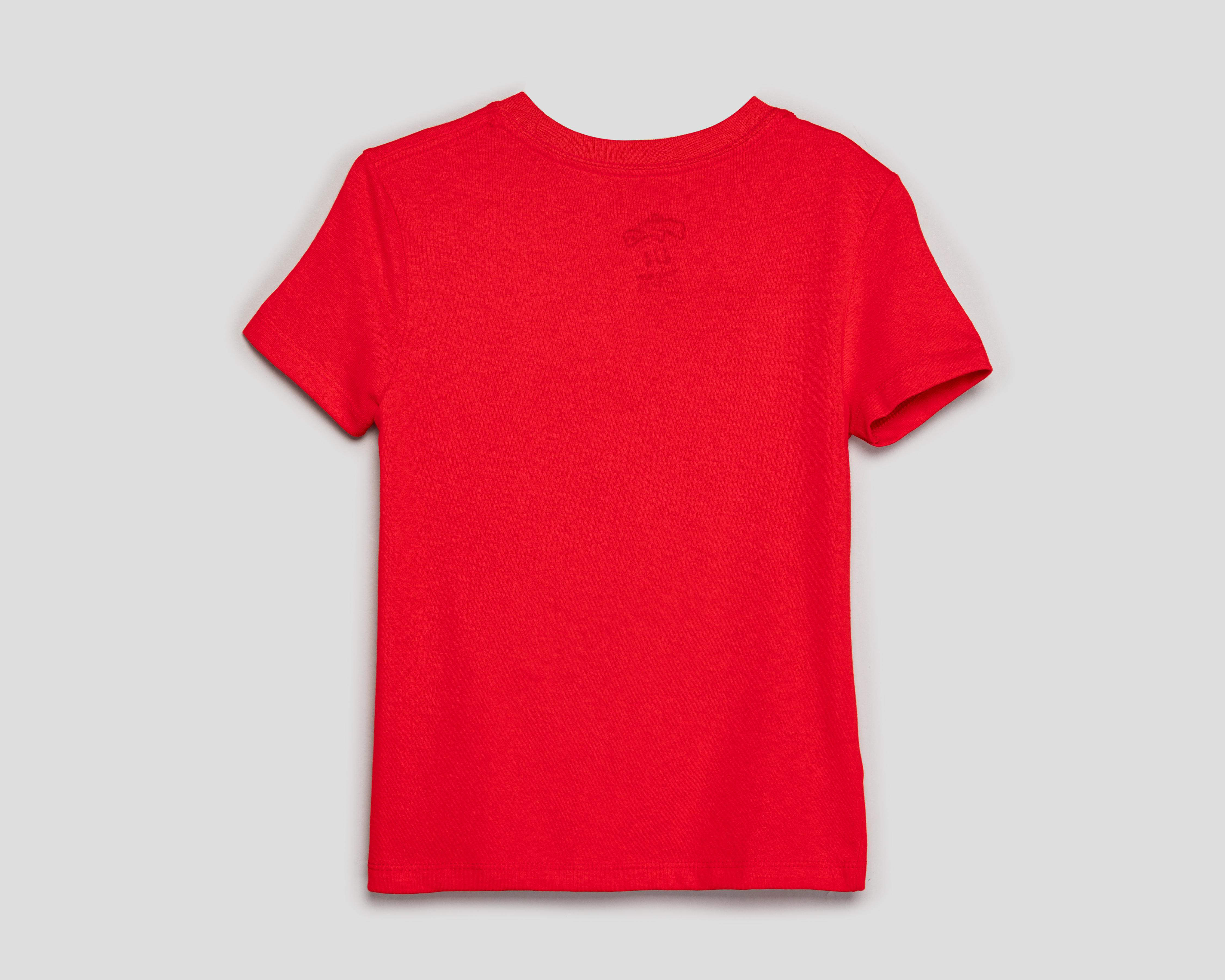 Foto 3 pulgar | Playera de Cuello Redondo Roja Ladybug para Niña