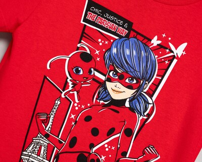 Foto 3 | Playera de Cuello Redondo Roja Ladybug para Niña