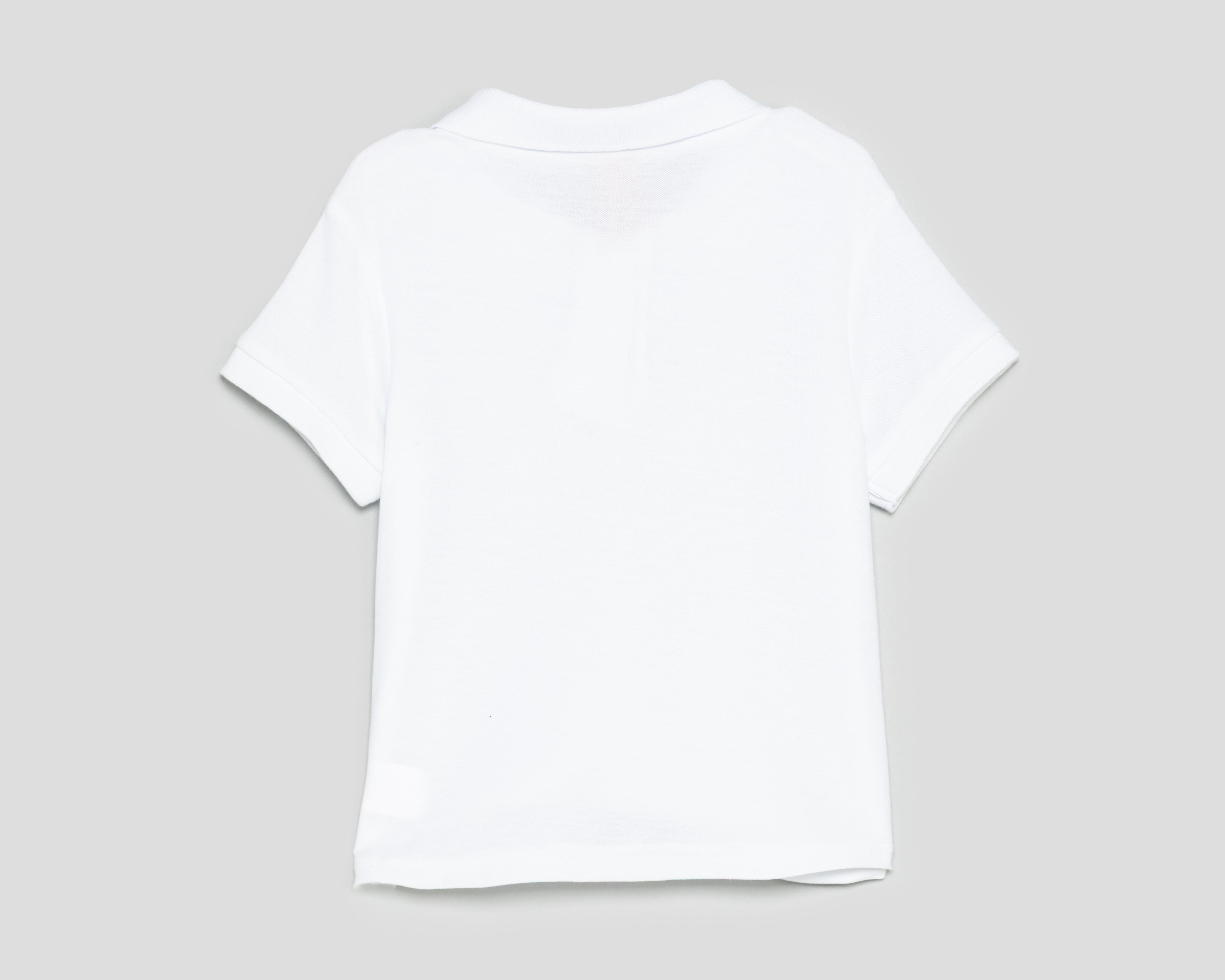 Foto 3 pulgar | Playera Polo Grafito Blanca para Niña