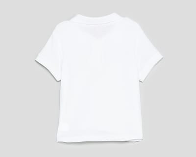 Foto 2 | Playera Polo Grafito Blanca para Niña