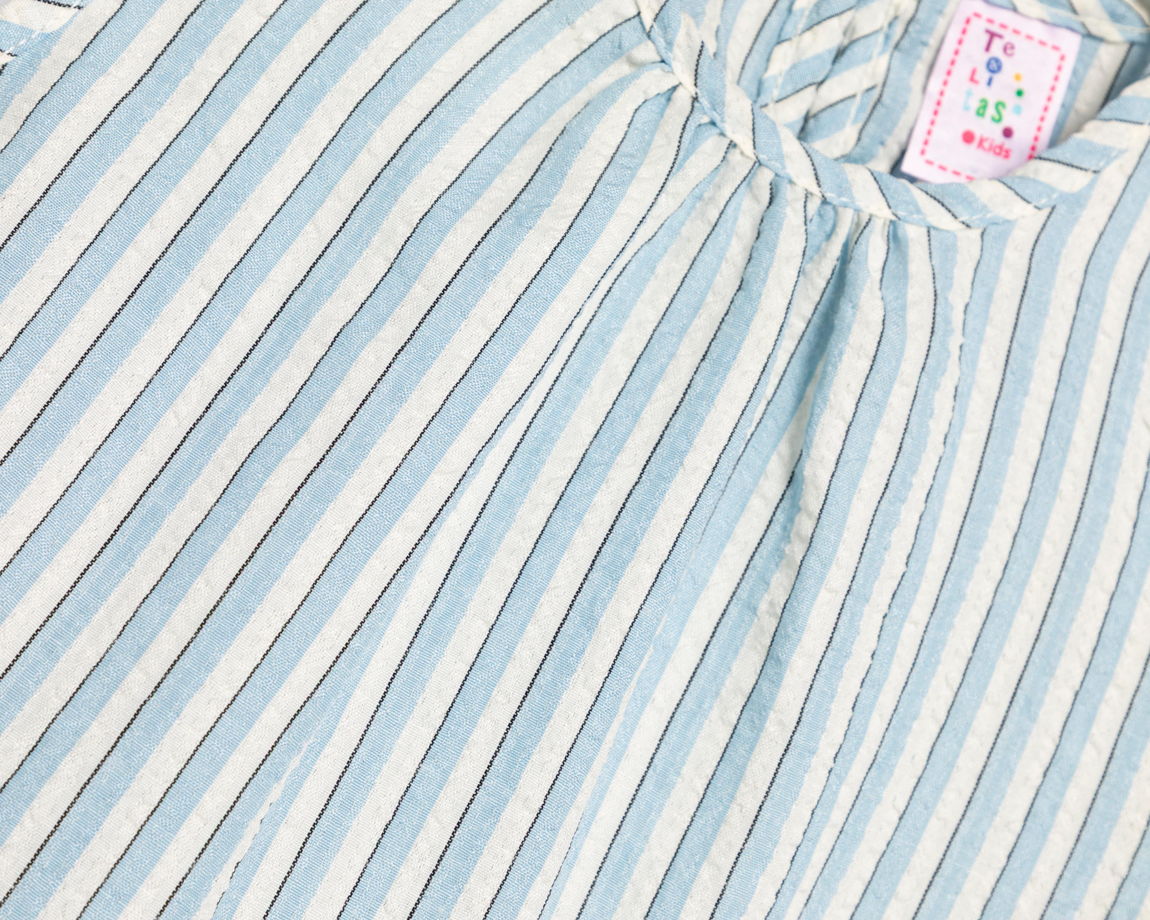 Foto 4 pulgar | Blusa y Short con Cinturón Telitas para Niña