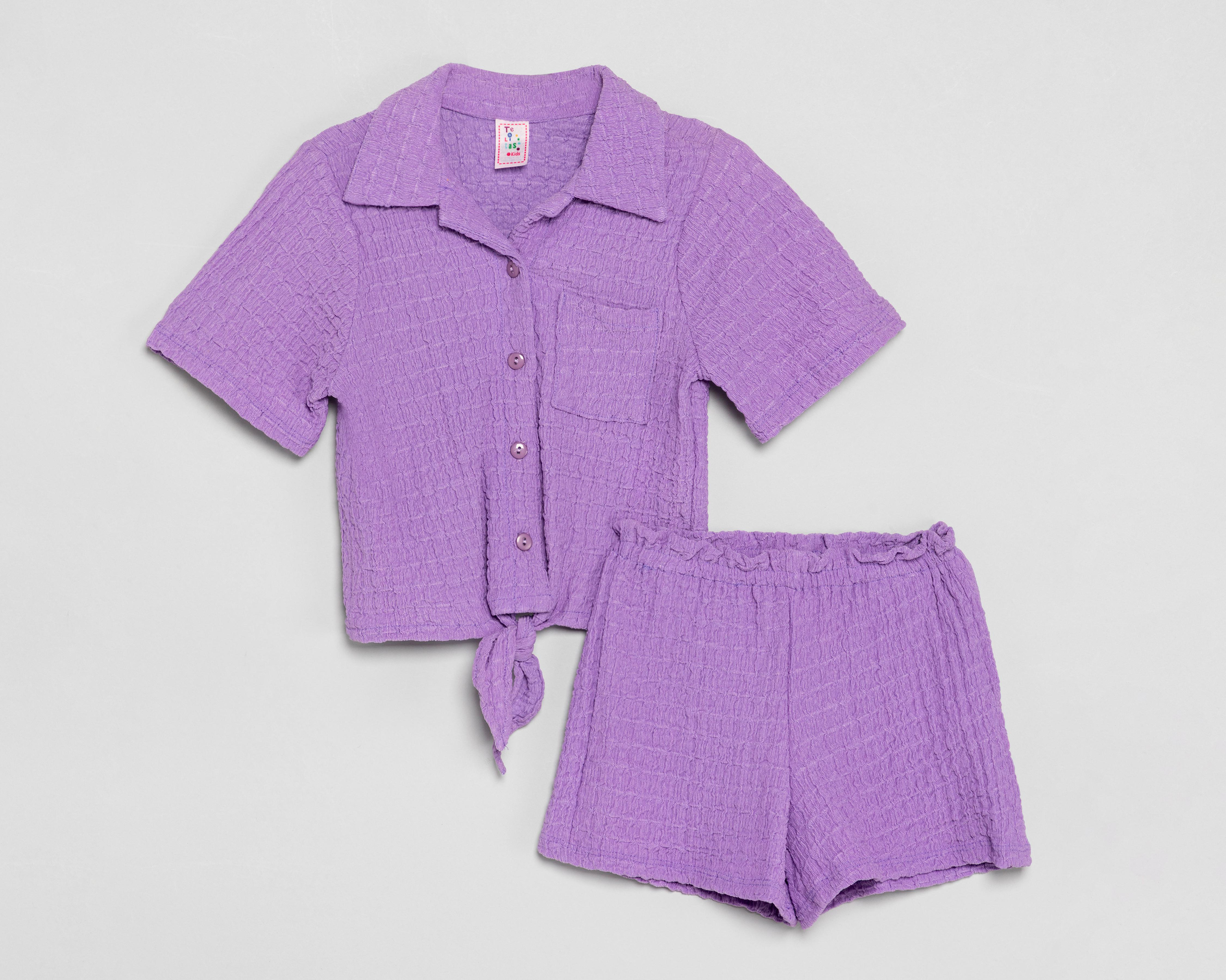 Foto 1 | Blusa y Short Telitas para Niña