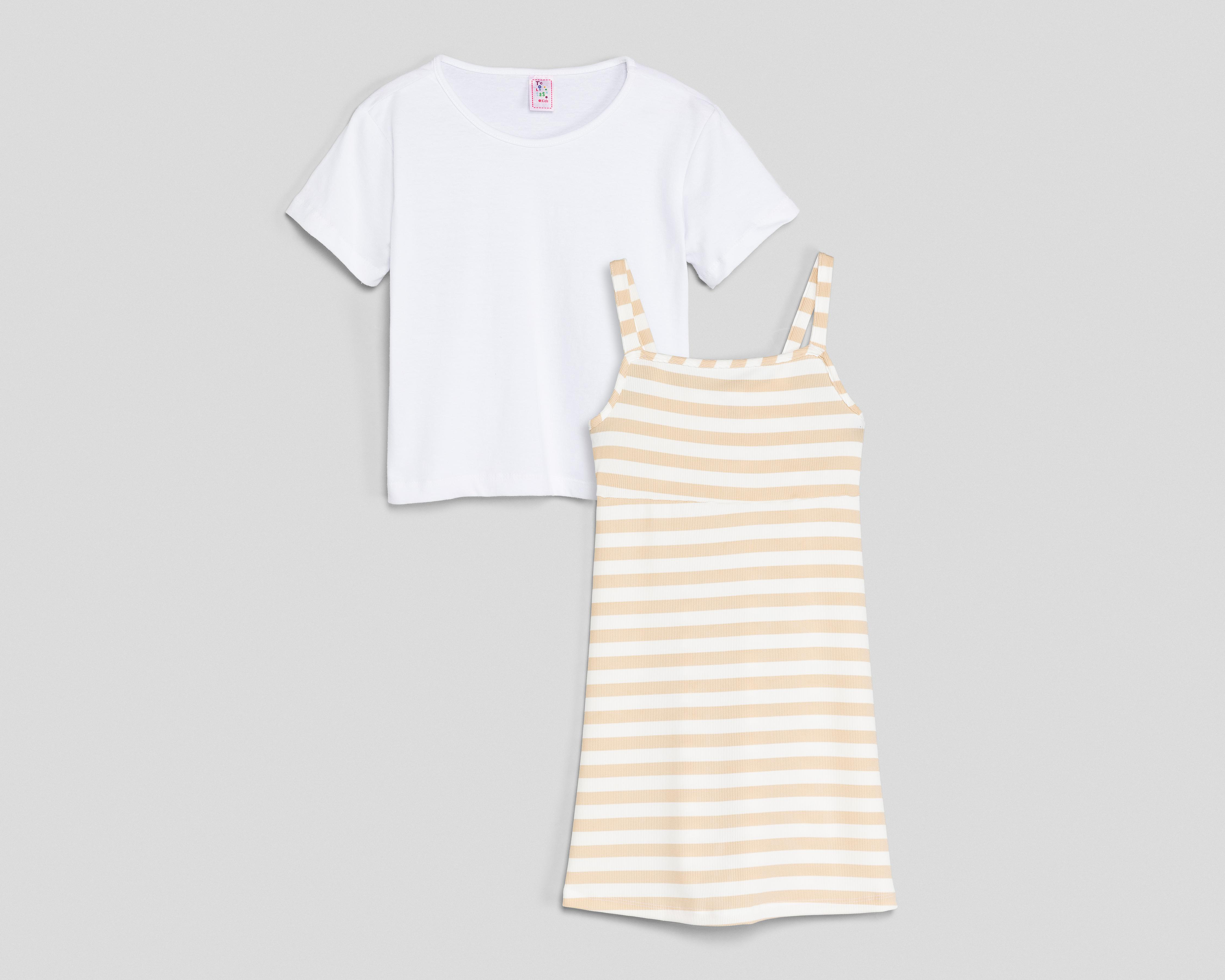 Vestido y Playera Telitas para Niña
