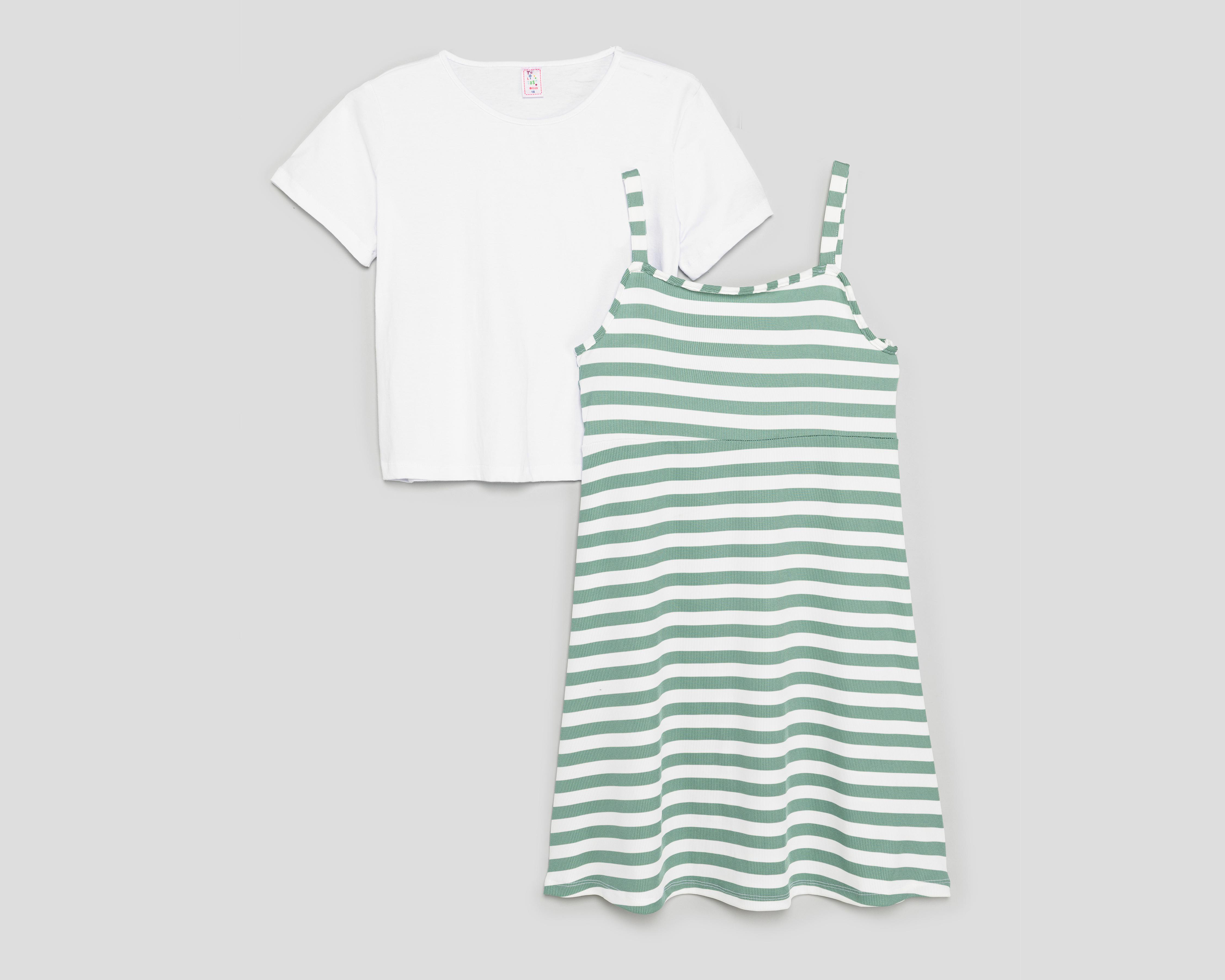 Vestido y Playera Telitas para Niña