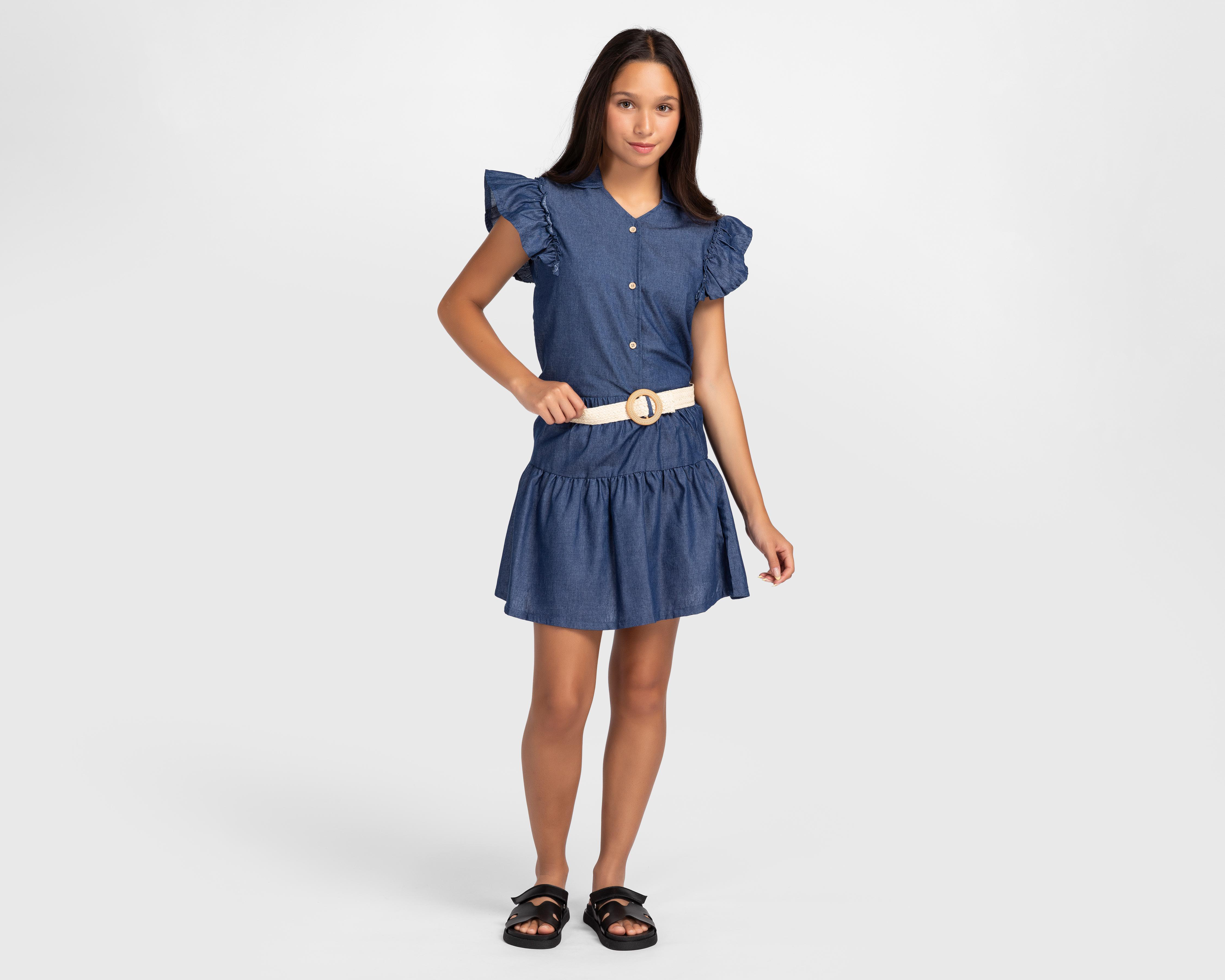 Blusa y Falda con Cinturón Boopsy para Niña $399