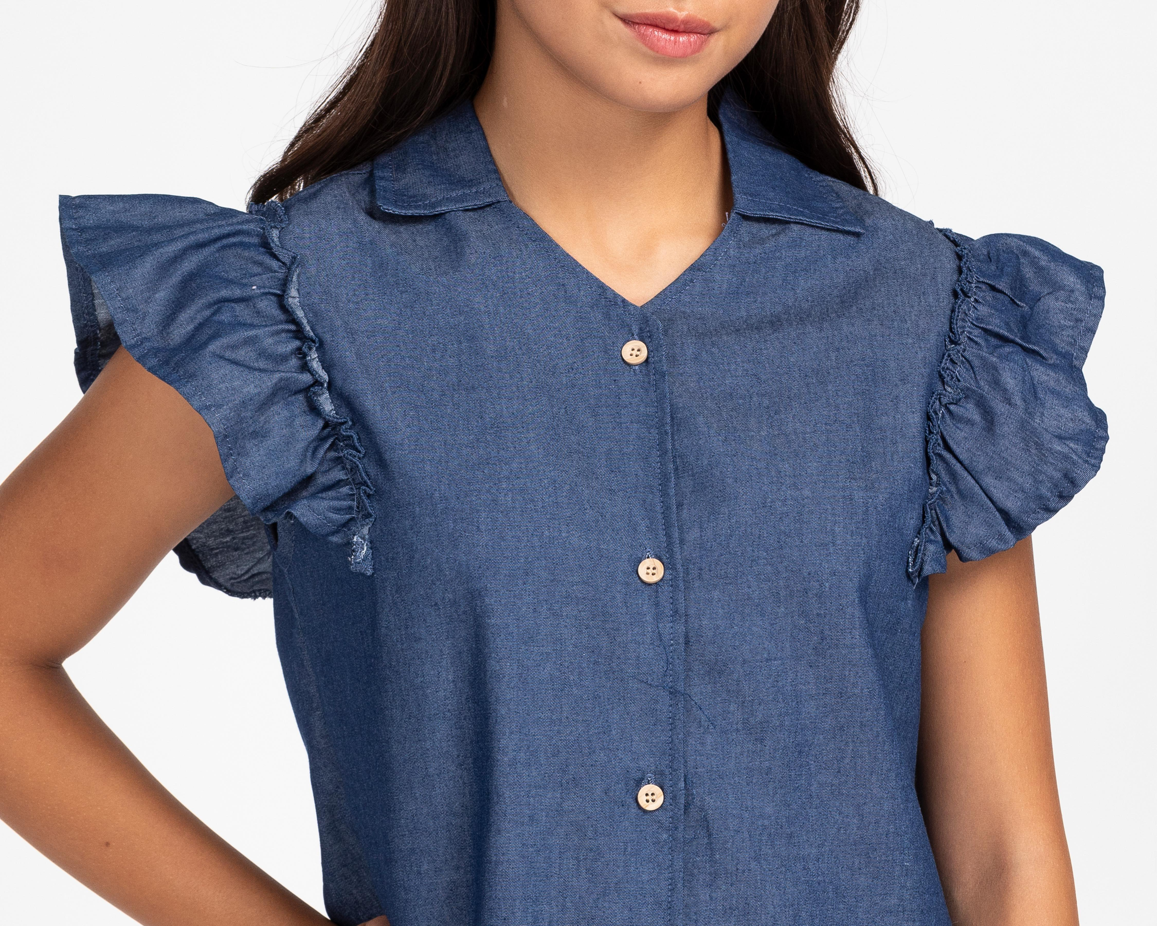 Foto 6 pulgar | Blusa y Falda con Cinturón Boopsy para Niña