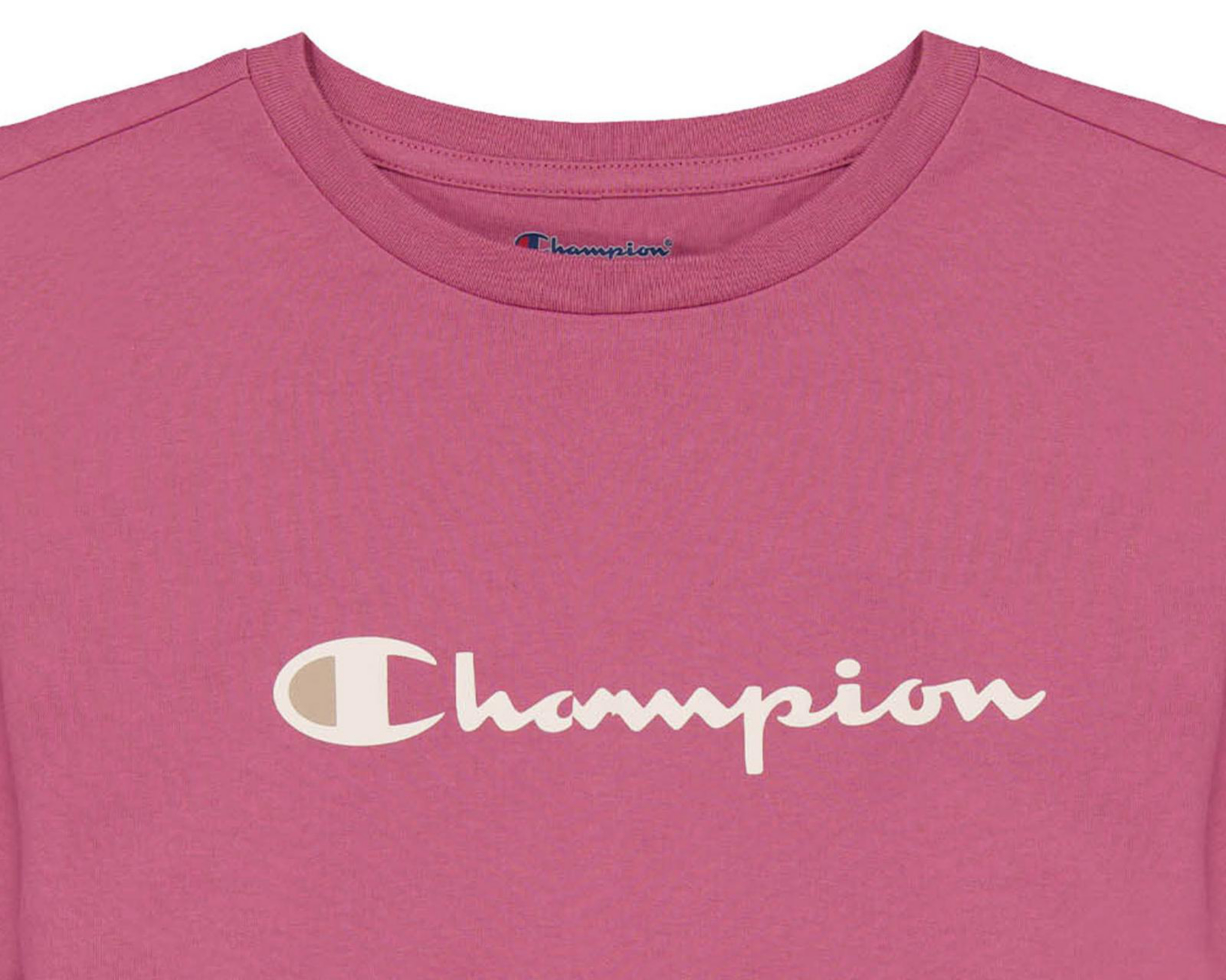 Foto 4 pulgar | Playera de Cuello Redondo Rosa Champion para Niña