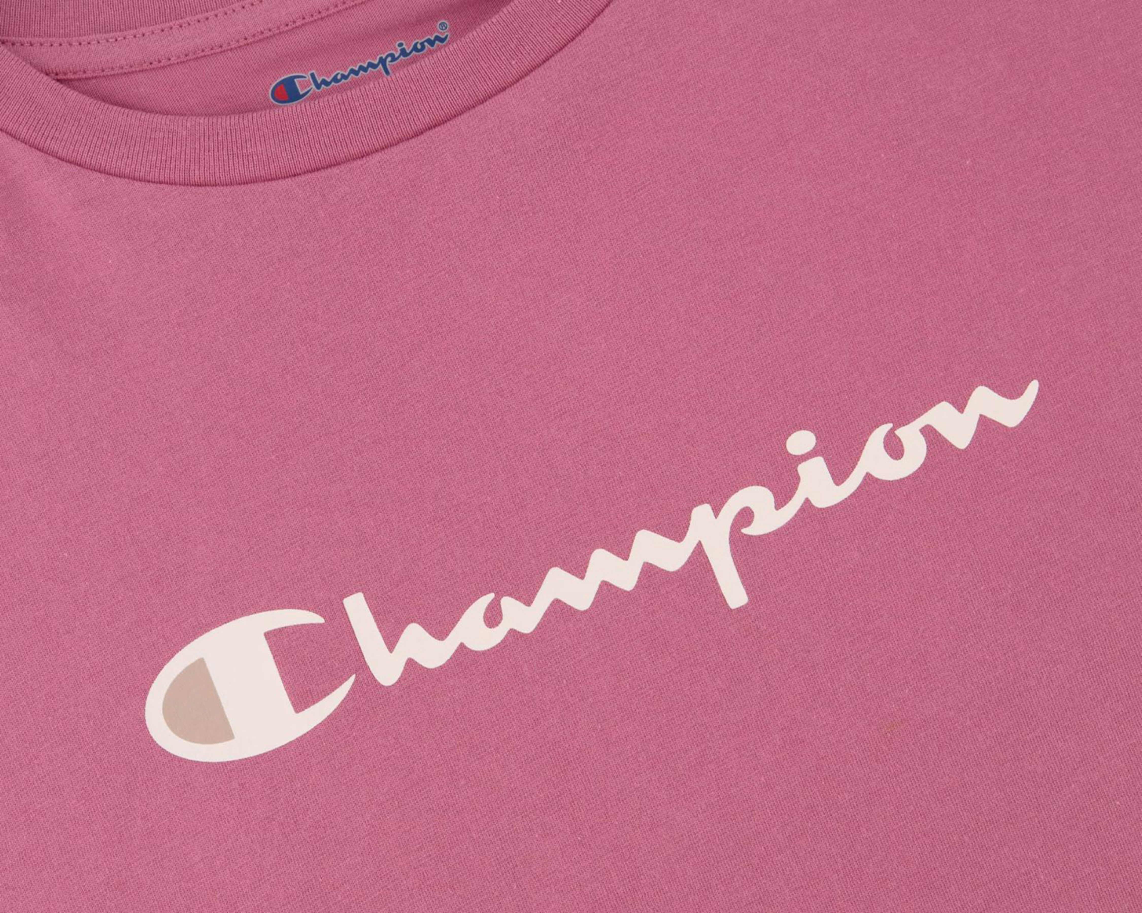 Foto 5 pulgar | Playera de Cuello Redondo Rosa Champion para Niña