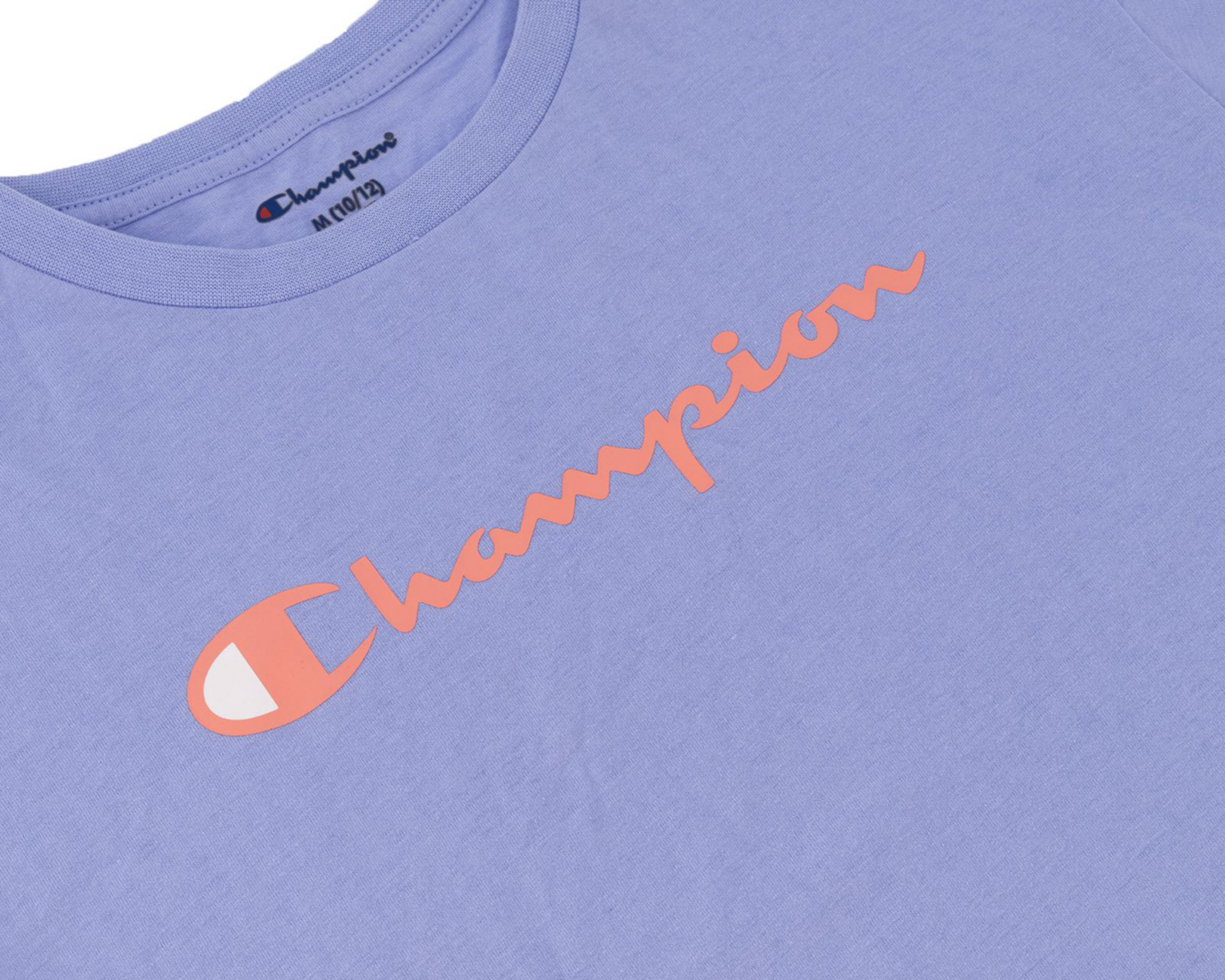 Foto 4 pulgar | Playera de Cuello Redondo Morada Champion para Niña