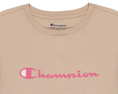 Foto 3 | Playera de Cuello Redondo Café Champion para Niña