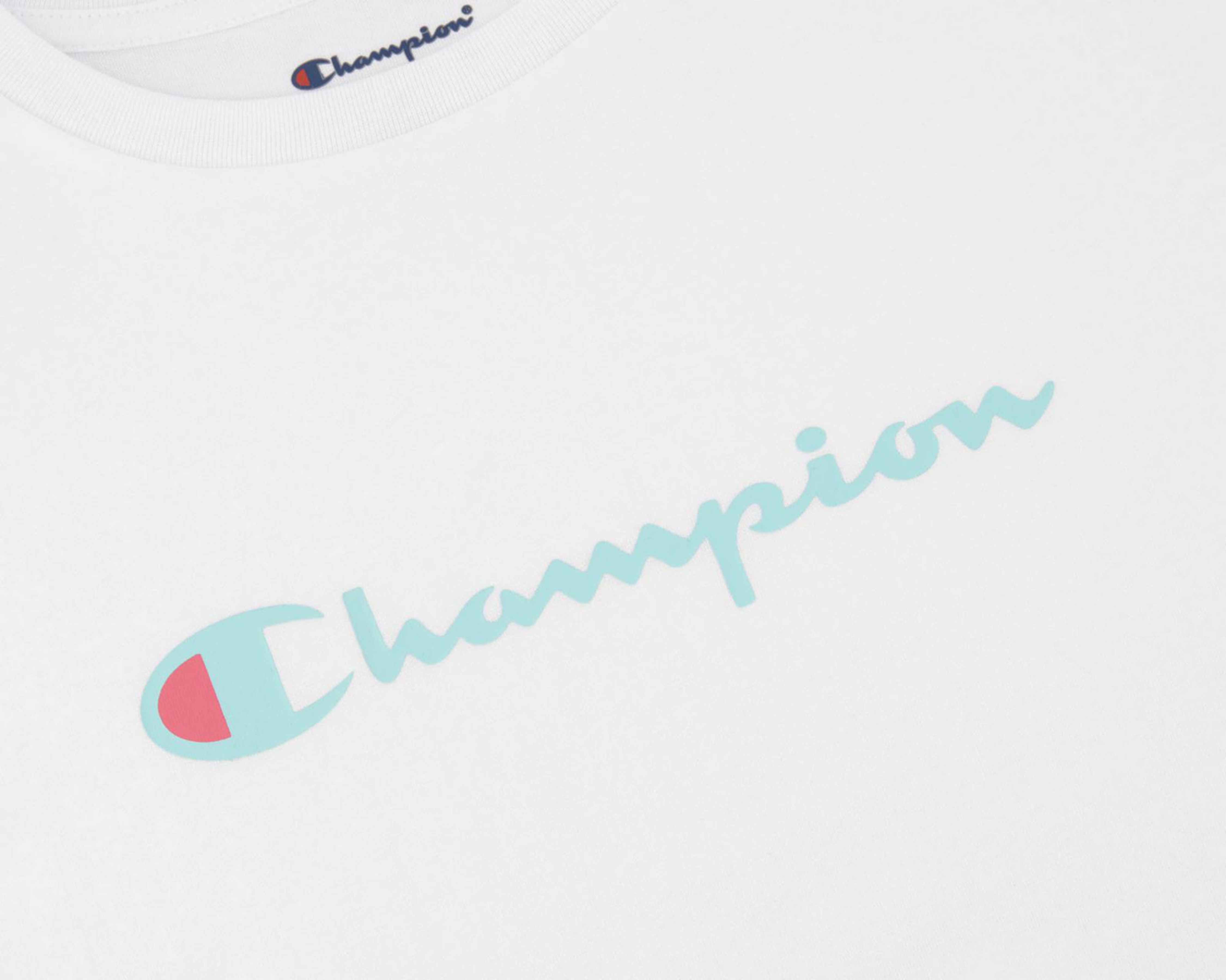 Foto 5 pulgar | Playera de Cuello Redondo Blanca Champion para Niña