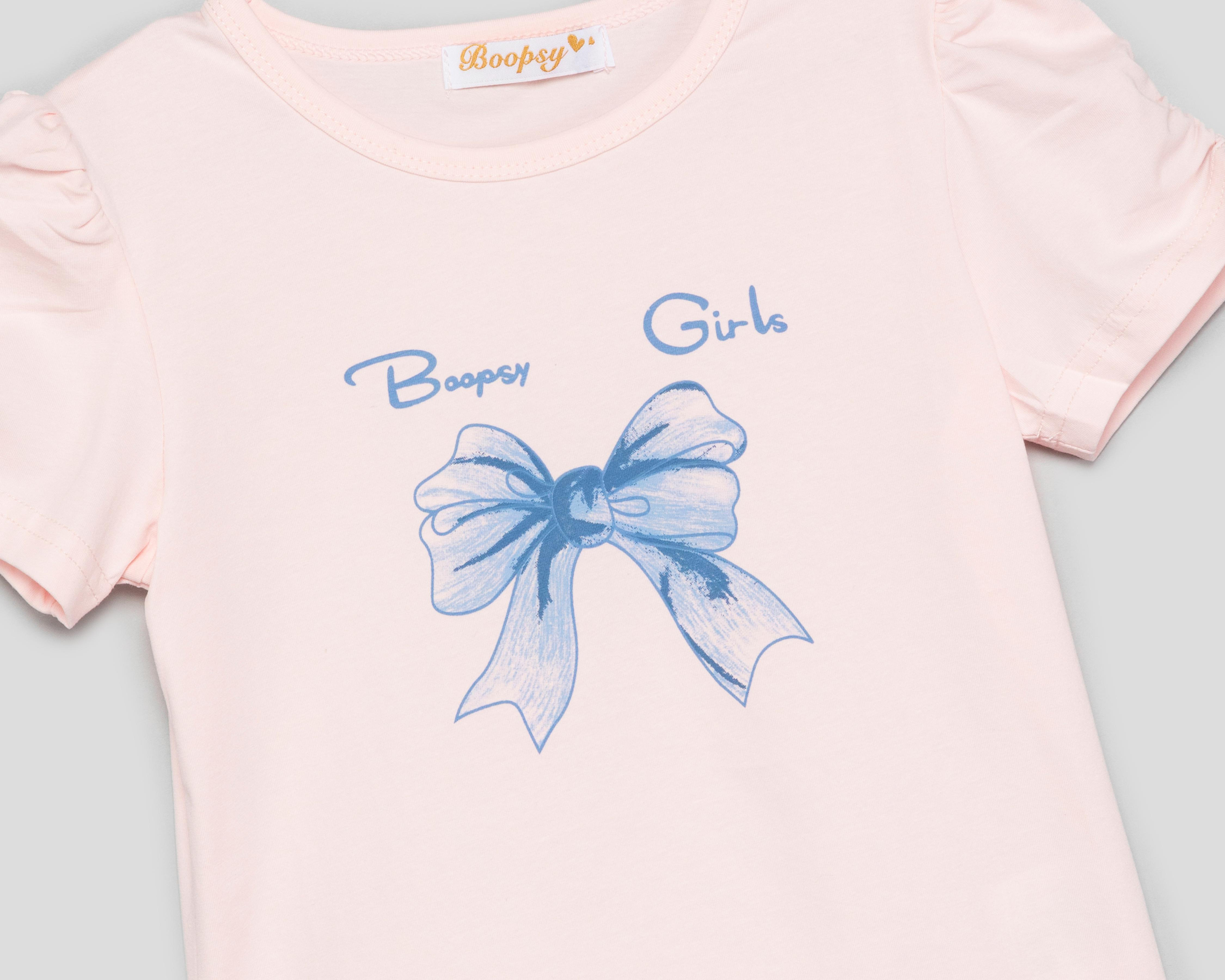 Foto 4 pulgar | Overol y Playera Boopsy para Niña