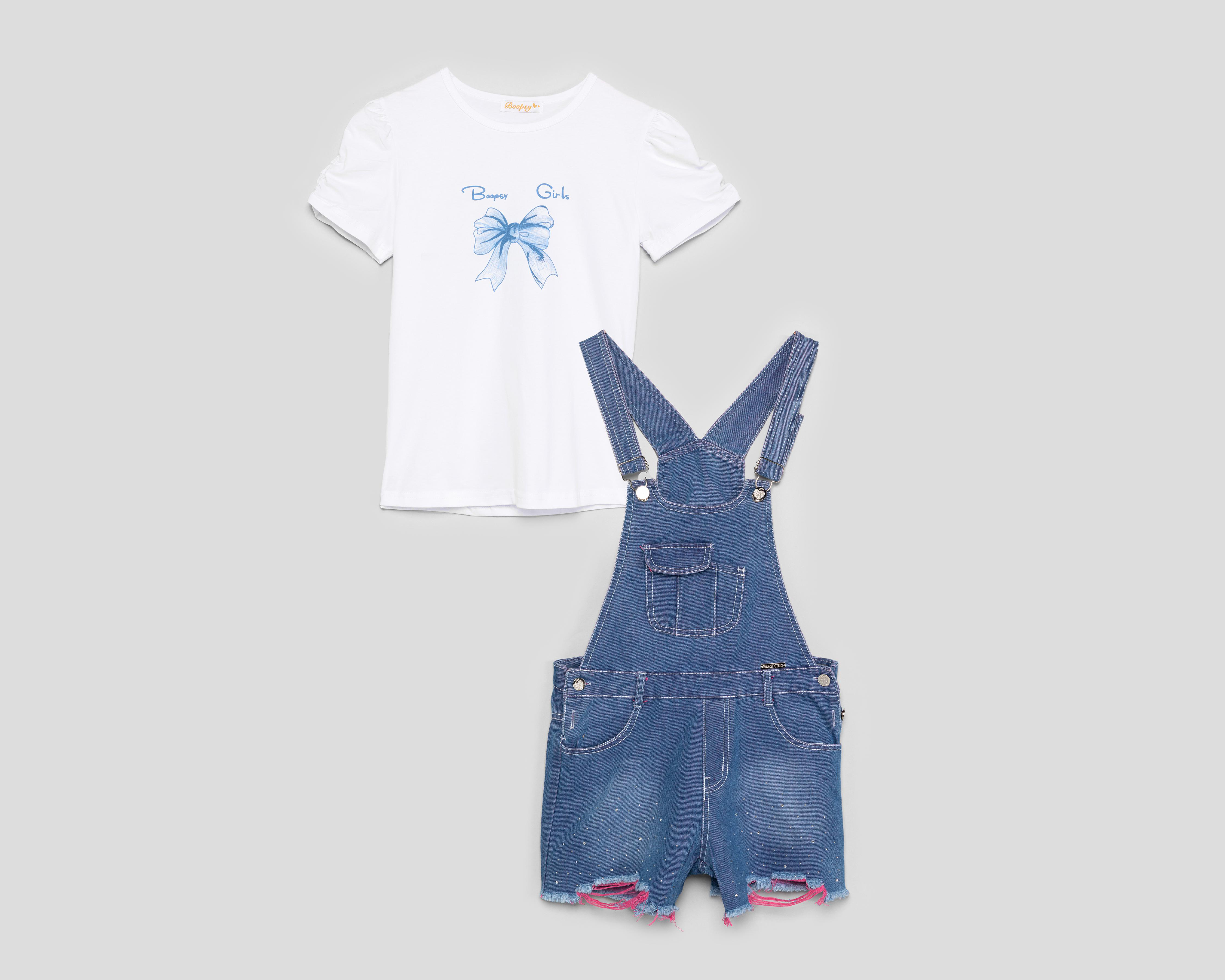 Overol y Playera Boopsy para Niña