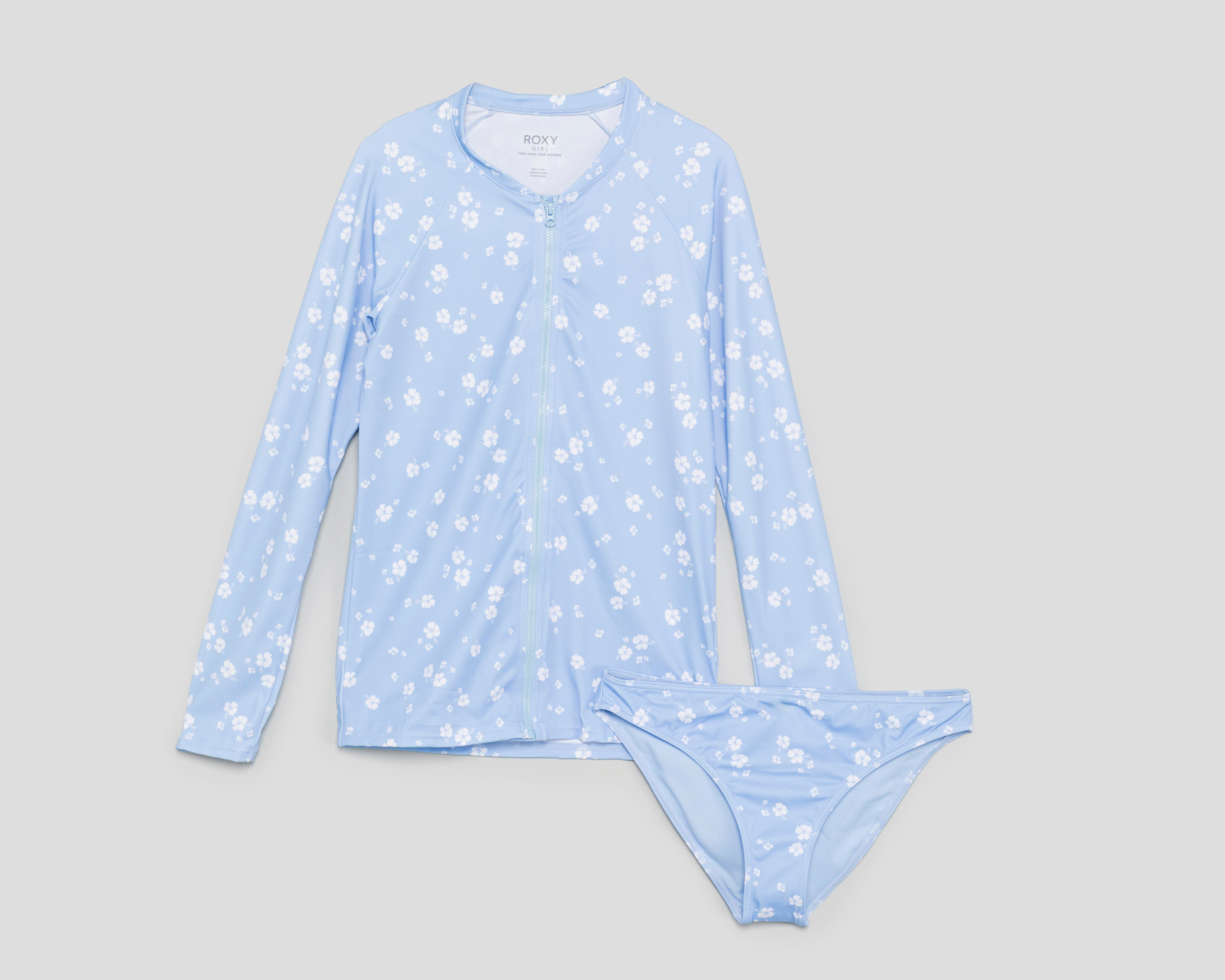 Foto 1 | Traje de Baño Roxy Floral para Niña 2 Piezas
