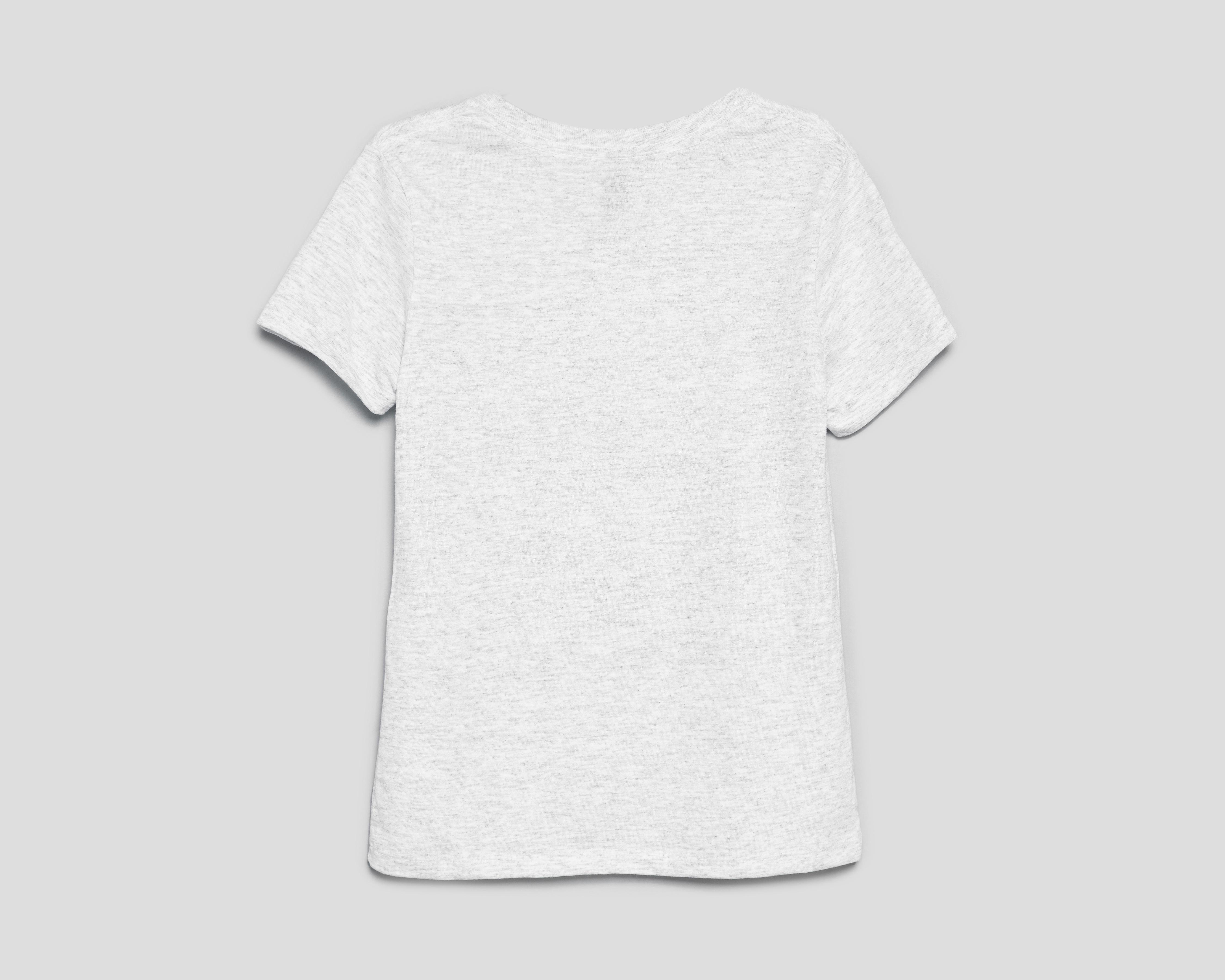 Foto 2 | Playera de Cuello Redondo Gris Action Gear para Niña