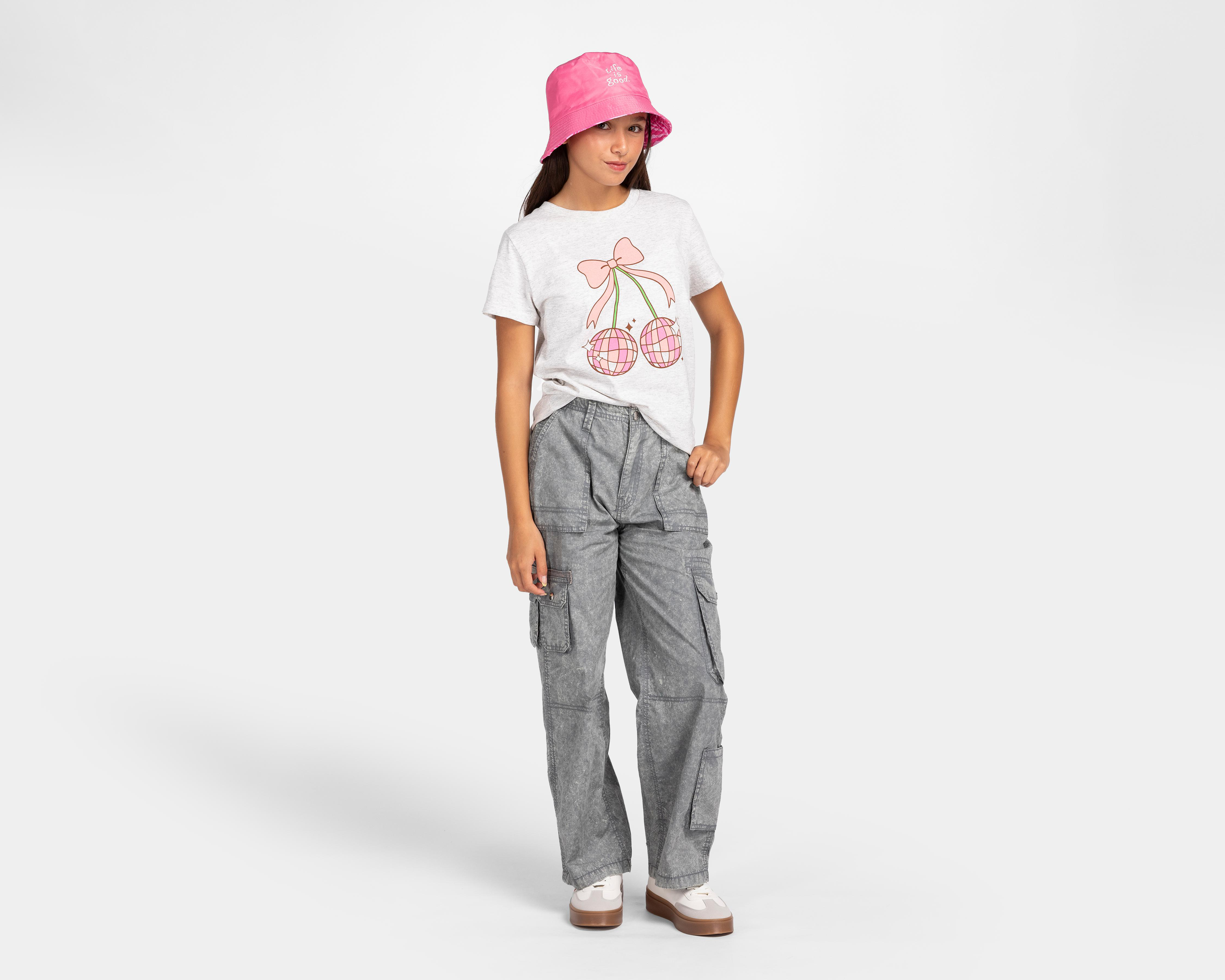 Foto 2 | Playera de Cuello Redondo Gris Action Gear Juvenil