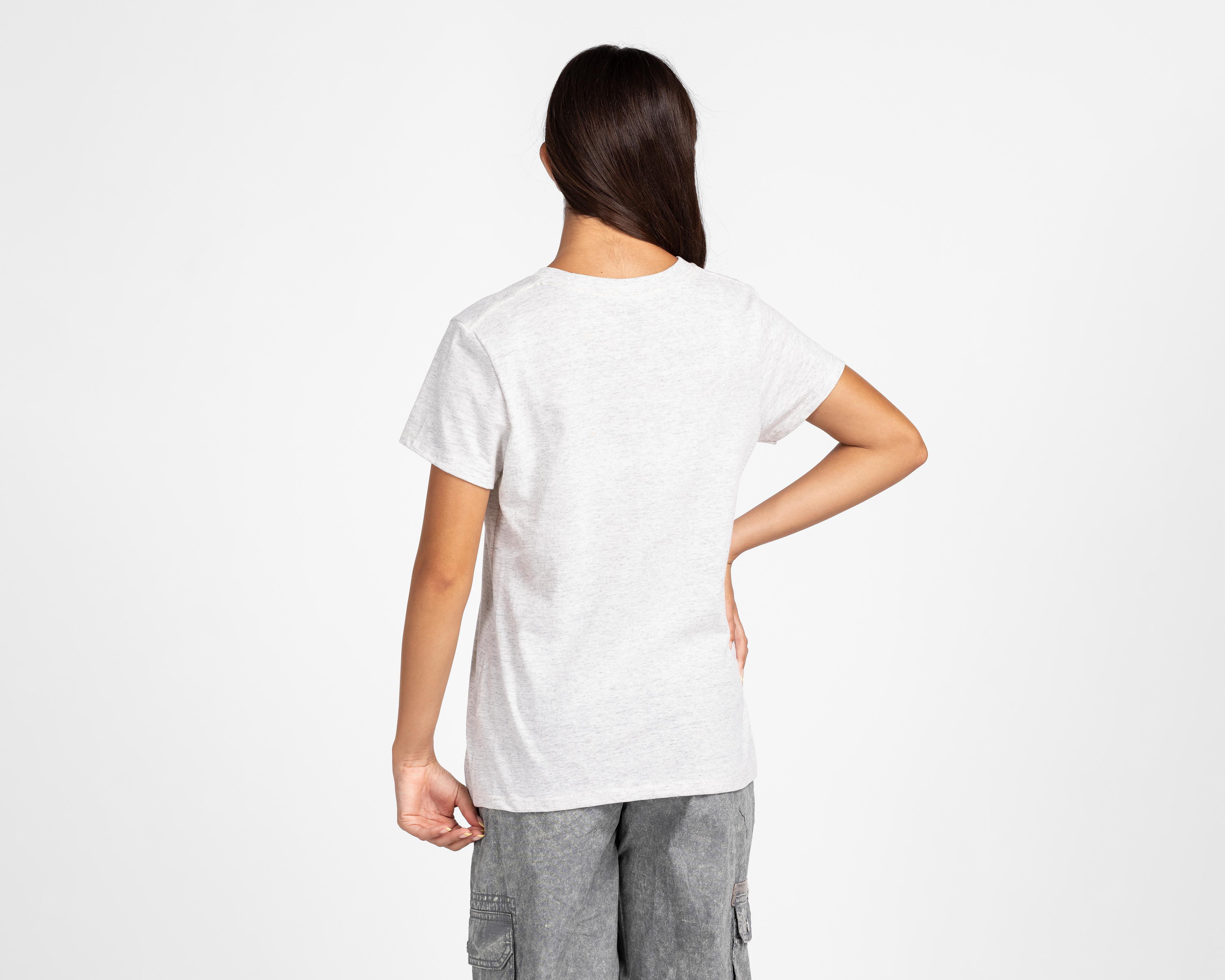Foto 4 pulgar | Playera de Cuello Redondo Gris Action Gear Juvenil