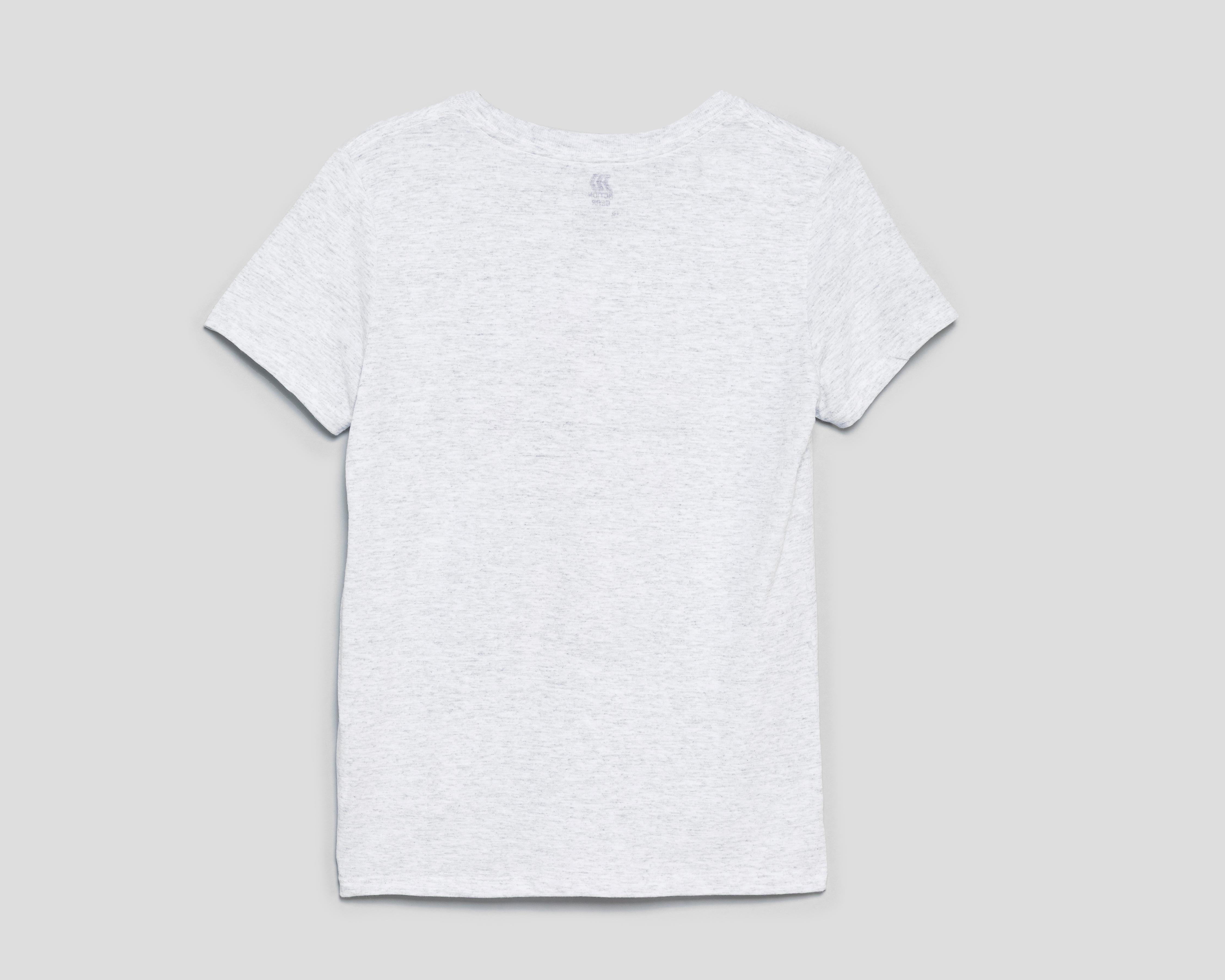 Foto 3 pulgar | Playera de Cuello Redondo Gris Action Gear Juvenil